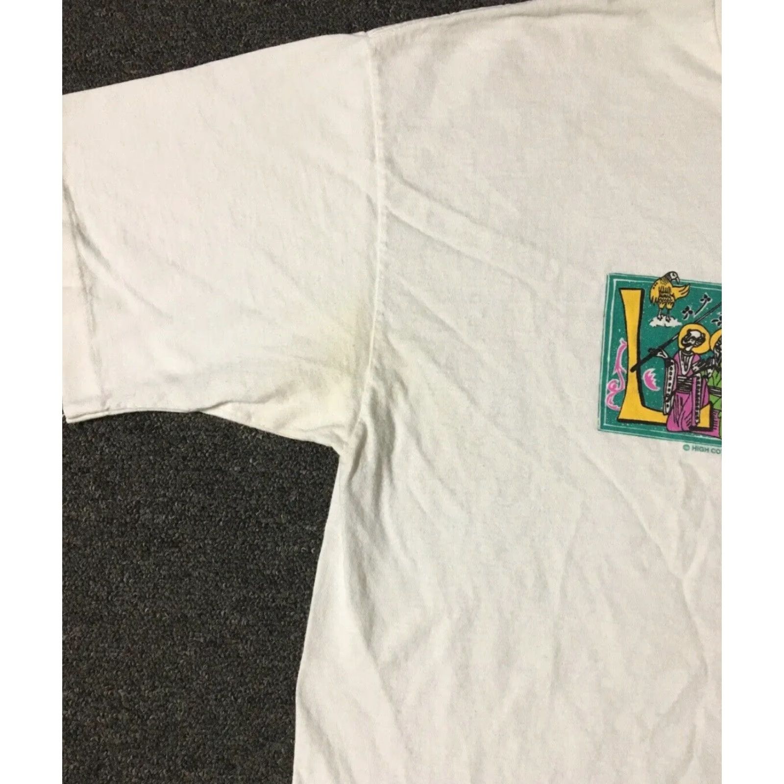 Vintage VINTAGE 90s Golf Lead Us Not To Ten Over Faded Shirt XL Funny Bible Verse God Grunge Shirt Mens XL White Tee Size US XL / EU 56 / 4 - 7 Thumbnail