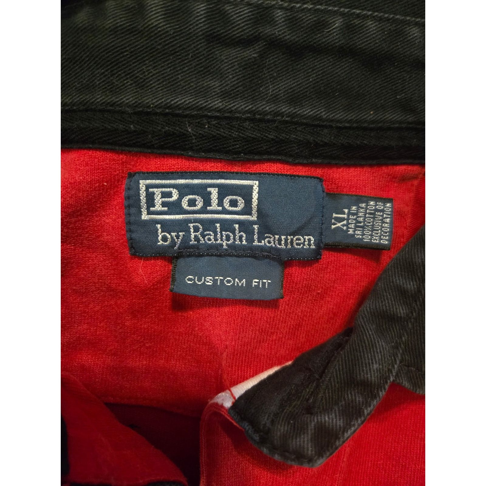 Polo Ralph Lauren Polo Ralph Lauren Red Big Pony Italia Long Sleeve Size XL Size US XL / EU 56 / 4 - 2 Thumbnail