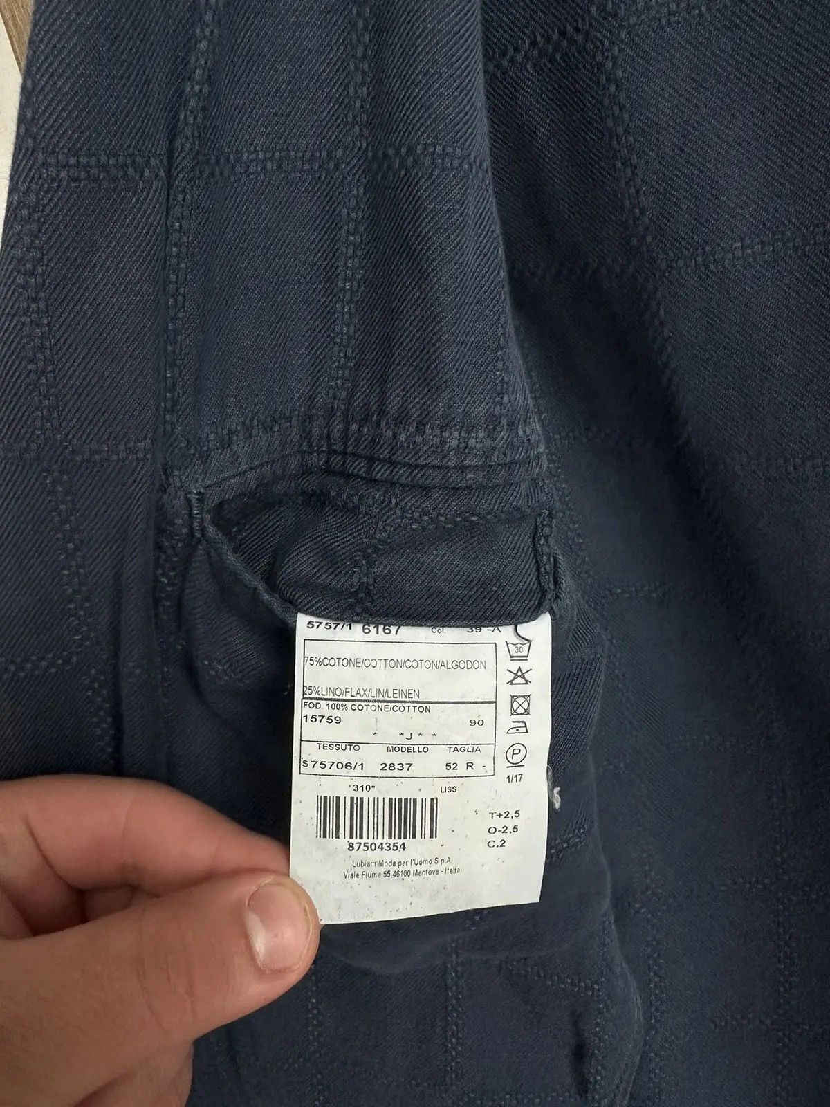 L.B.M. 1911 × Vintage L.B.M. 1911 Men's Lightweight Cotton Regular Fit Blazer Size 52R - 13 Thumbnail