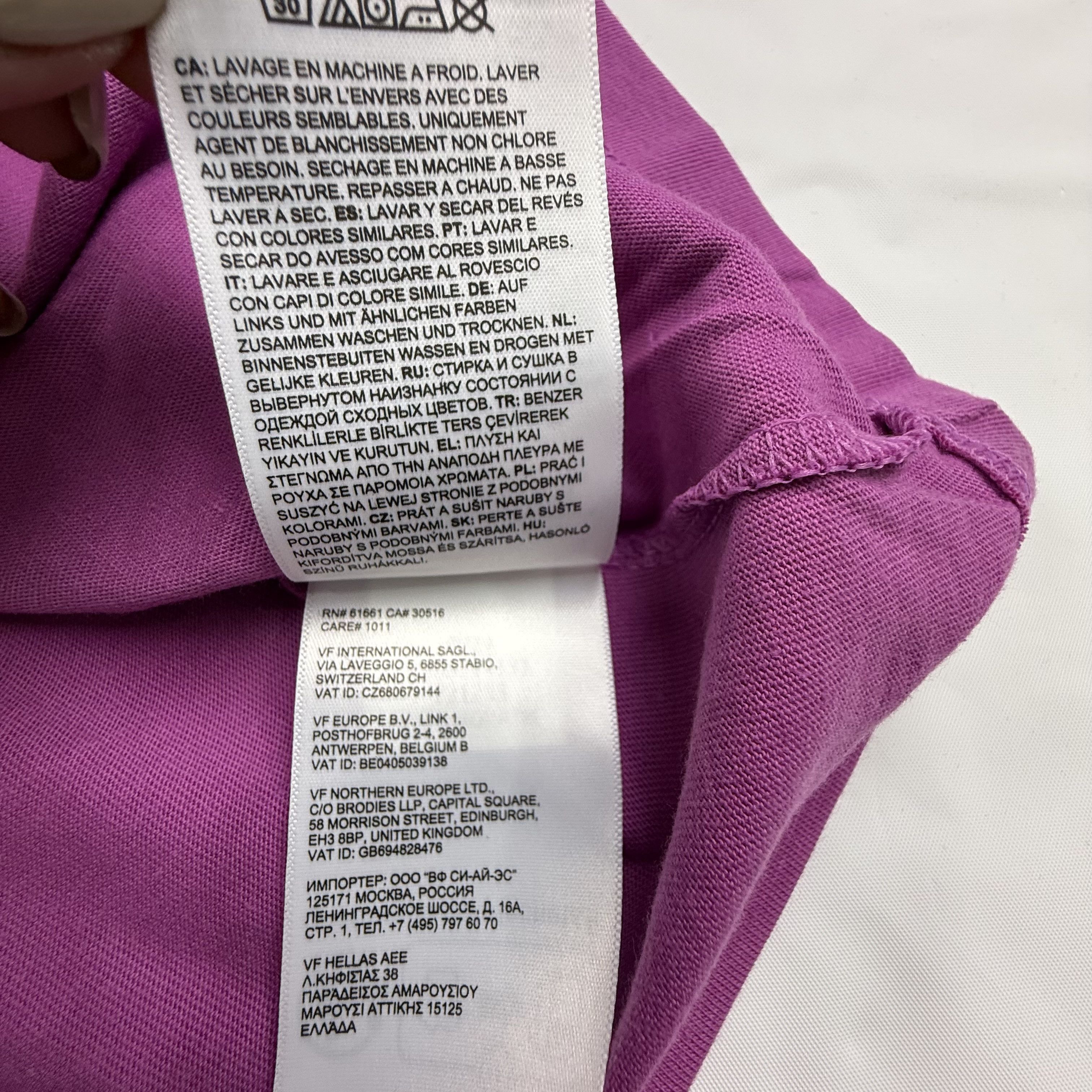 The North Face The North Face Mens Purple Short Sleeve Cotton Logo T-Shirt Size US XL / EU 56 / 4 - 6 Thumbnail