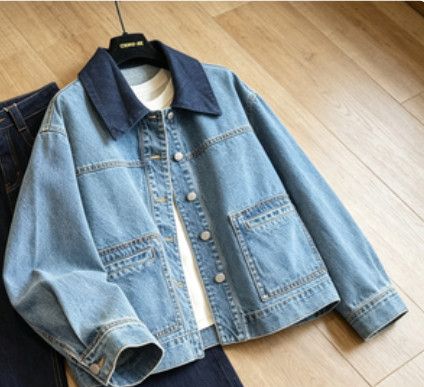 Other Two-Tone Denim Jacket Size US M / EU 48-50 / 2 - 1 Thumbnail