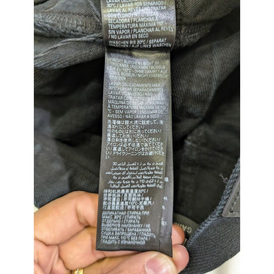 Balenciaga o1rshd1 Japanese Heavy Denim Pants in Pitch Black Size US 31 - 20 Thumbnail