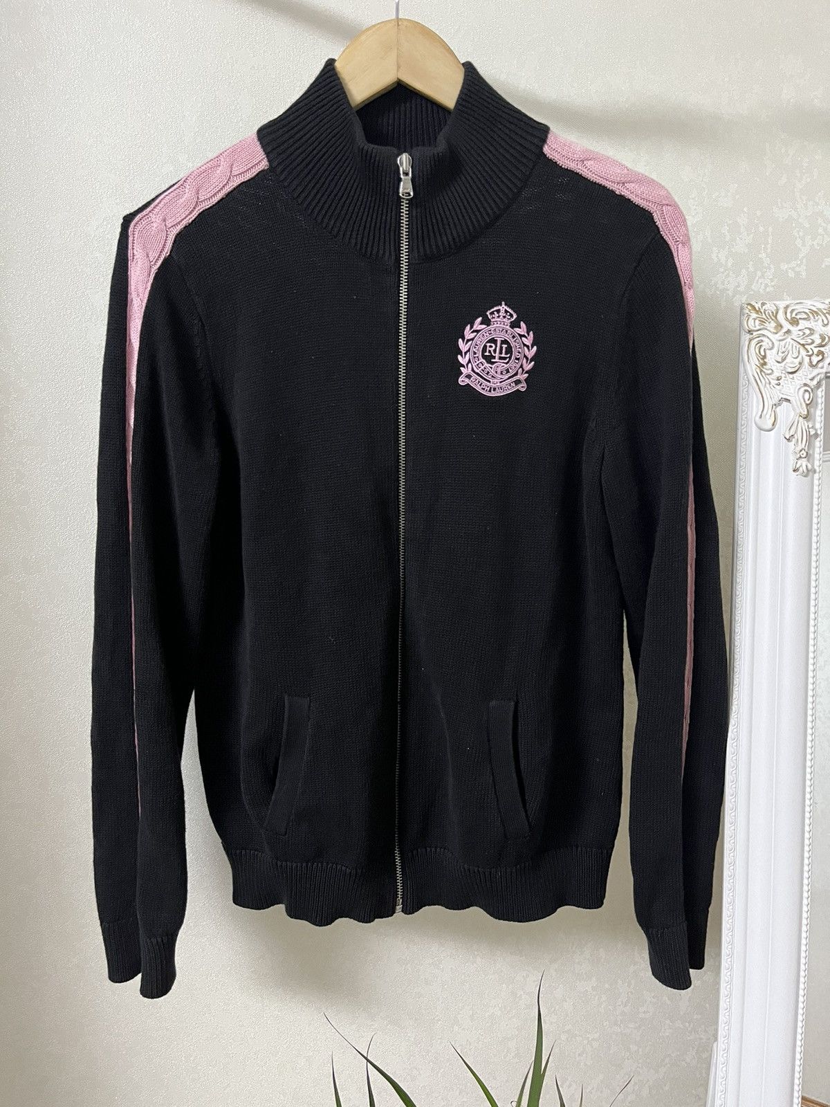 Lauren Ralph Lauren × Polo Ralph Lauren Ralph Lauren Vintage Chief Keef Zip Up Sweater Size US L / EU 52-54 / 3 - 1 Thumbnail