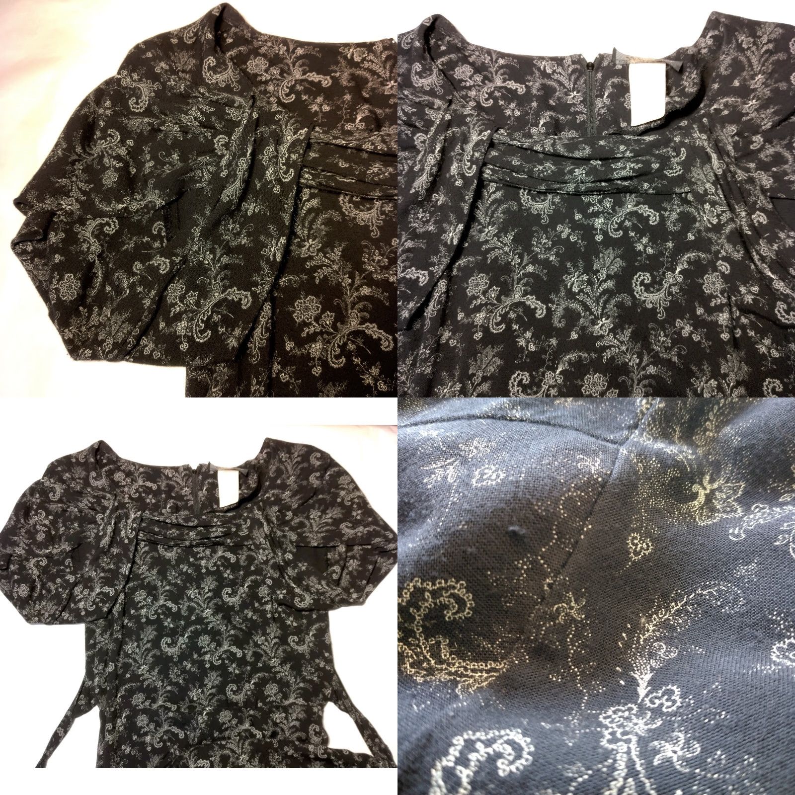 Vintage All That Jazz Dress Long Black Floral Y2K Rayon Vintage Size 9/10 Womens Size M / US 6-8 / IT 42-44 - 10 Thumbnail