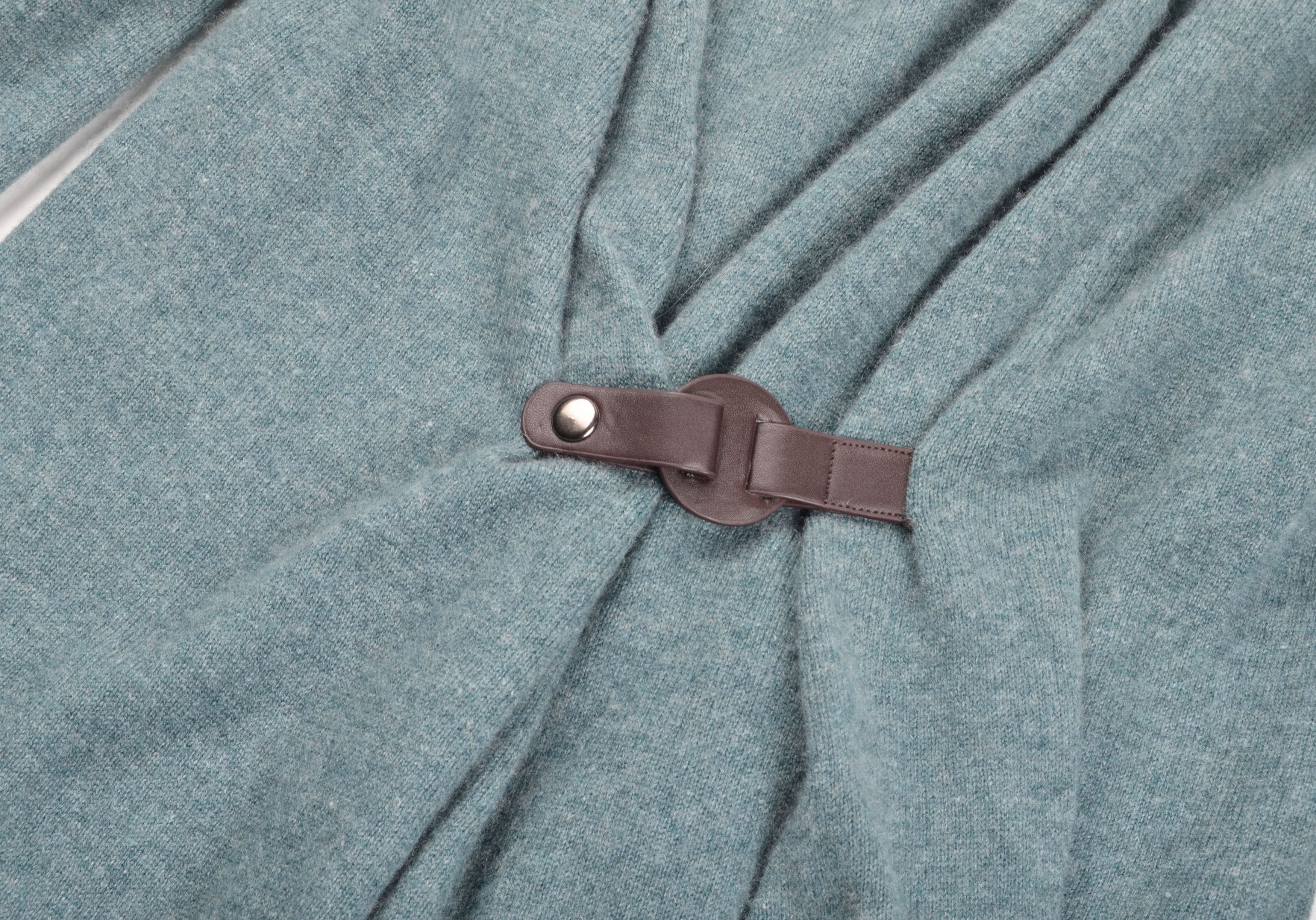 Vintage Cozy Cashmere Collection Teal Cashmere Merino Wool Cardigan Size M / US 6-8 / IT 42-44 - 6 Thumbnail
