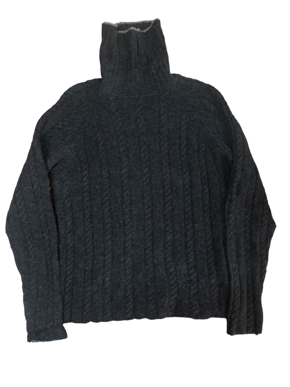 Calvin Klein Calvin Klein Turtle Neck Wool Cable Knit Size US S / EU 44-46 / 1 - 2 Thumbnail