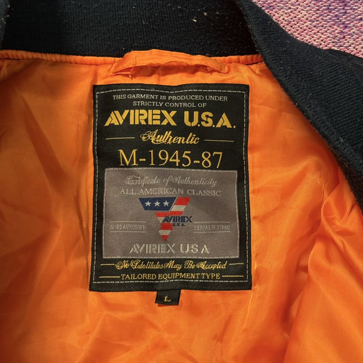 Avirex Avirex Vintage USA Flight MA1 Reversible Bomber Jacket Size US M / EU 48-50 / 2 - 9 Thumbnail