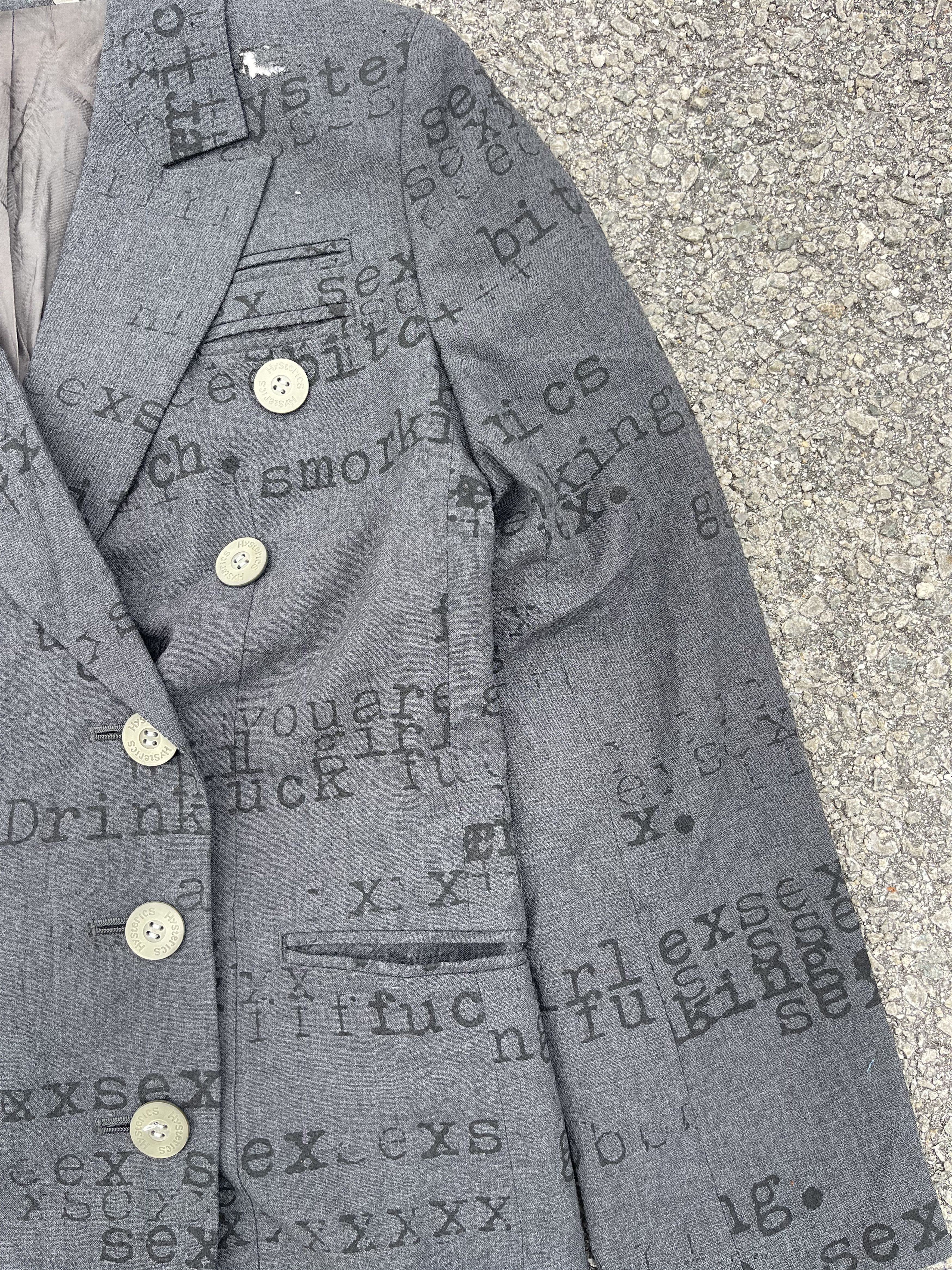 Hysteric Glamour Hysterics Blazer “Bad Word” Size 34S - 5 Thumbnail