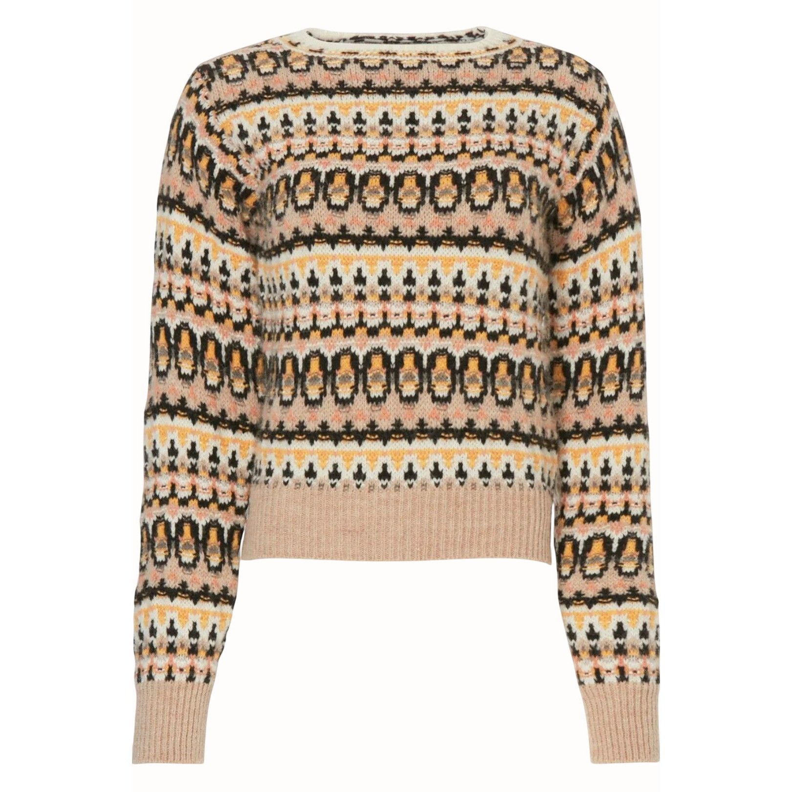 Vanessa Bruno Vanessa Bruno Alpaca Ventura Fair Isle Wool Sweater Small Size S / US 4 / IT 40 - 1 Thumbnail