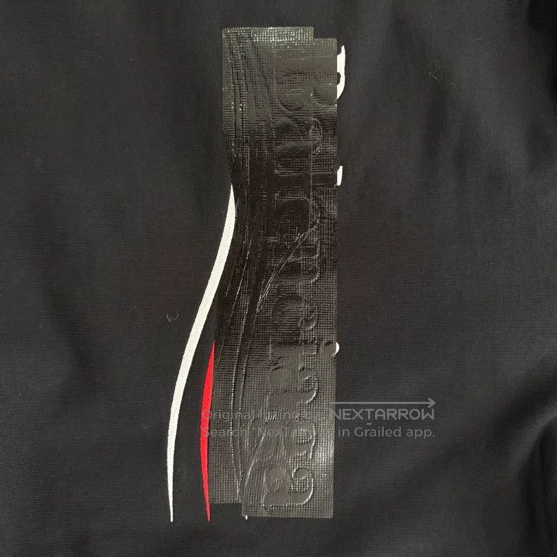 Balenciaga Balenciaga Black Tape Wave Print Coke Hoodie Size US S / EU 44-46 / 1 - 8 Thumbnail