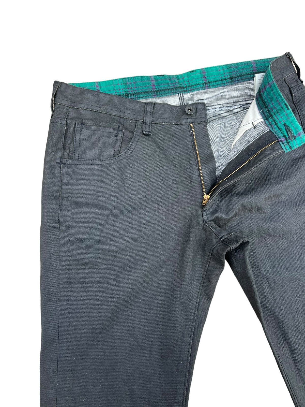 R.Newbold R.Newbold X D.I.E Waxed Denim Regular Jeans Size US 31 - 7 Thumbnail