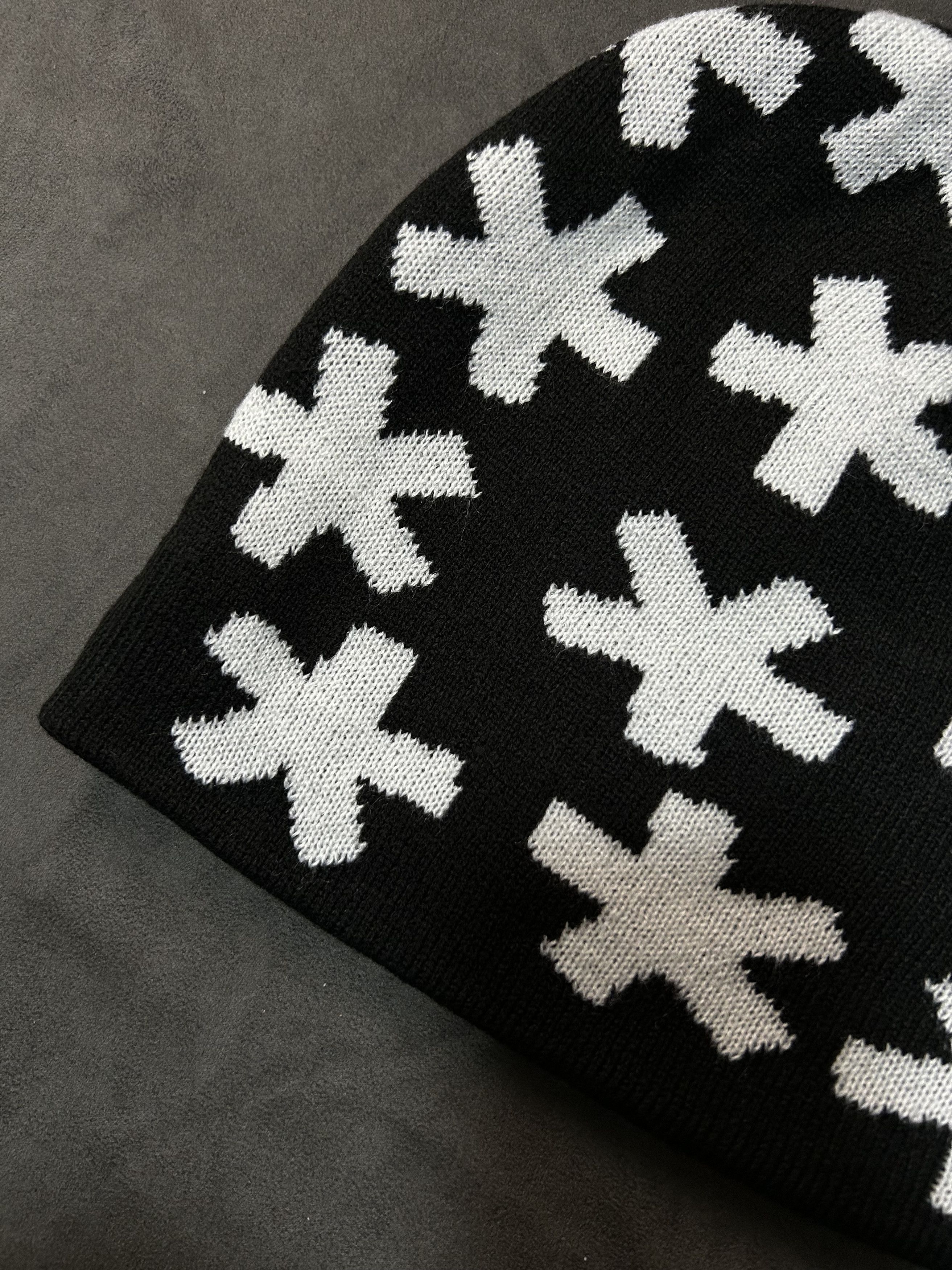 Ken Carson Ken Carson Type* No Cuff Knit Reversible Black Beanie Hats Size ONE SIZE - 2 Thumbnail