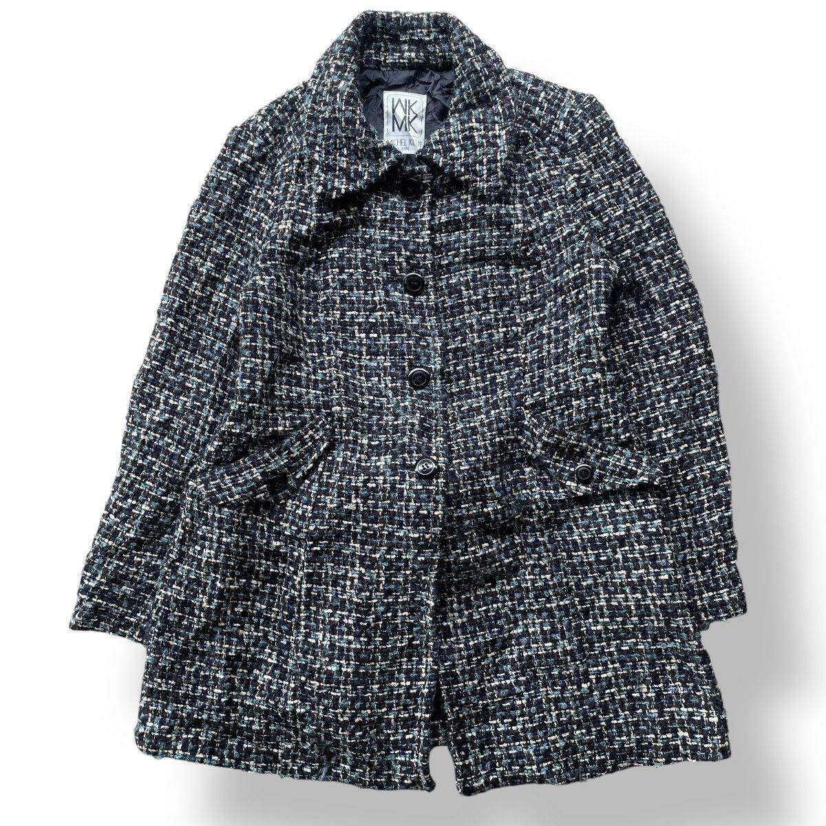 Michel Klein Michel Klein Paris Tweed Jacket Coat Winter Size S / US 4 / IT 40 - 1 Thumbnail