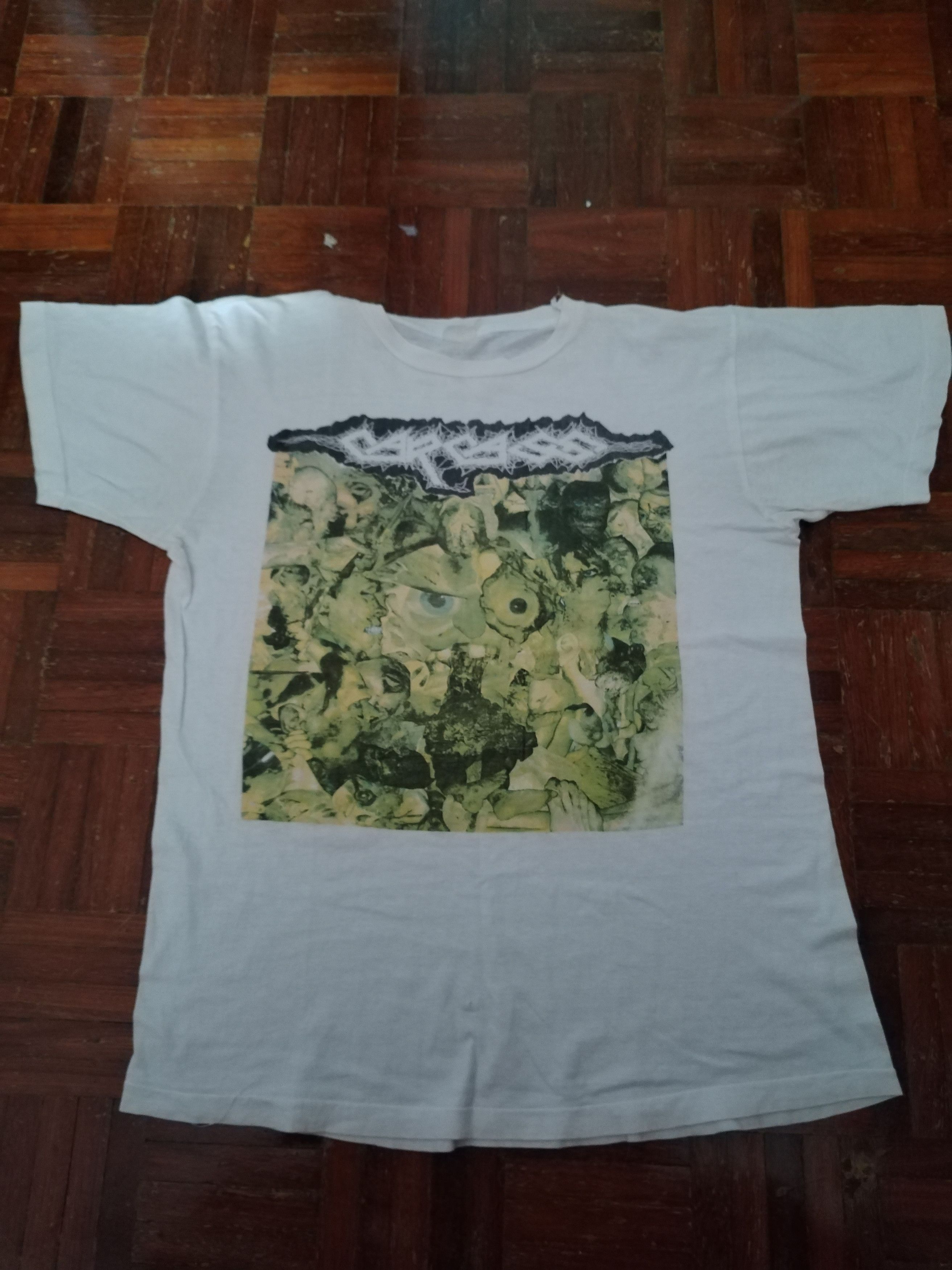 Band Tees × Vintage Carcass Nauseting Tour No back design shirt Size US L / EU 52-54 / 3 - 2 Thumbnail