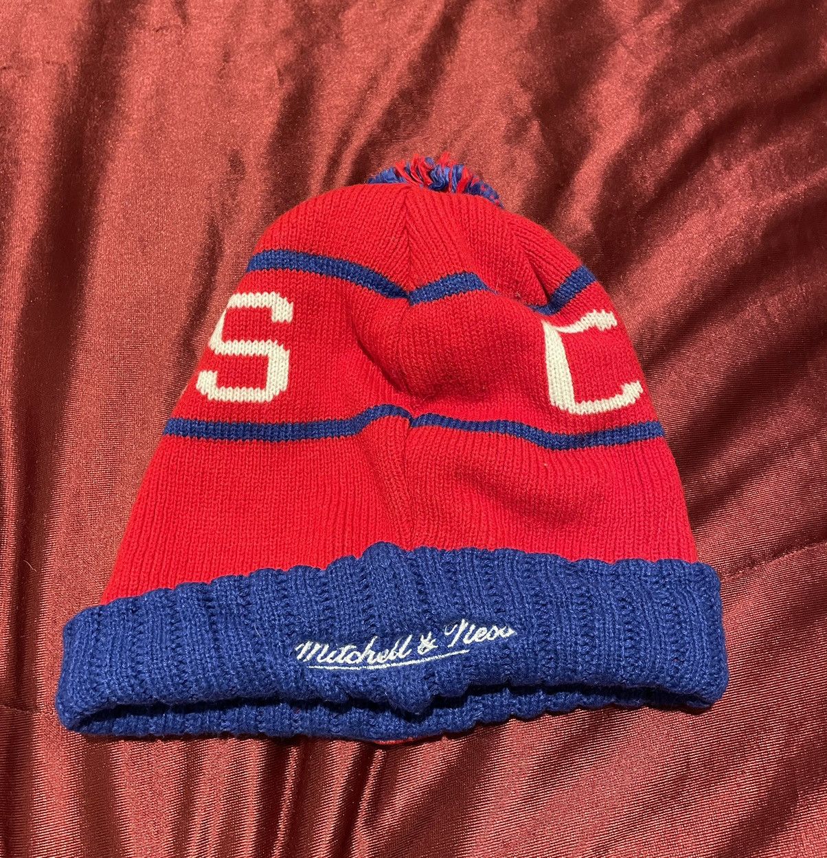 Mitchell & Ness Los Angeles Clippers Mitchell & Ness Pom Beanie Winter NBA Size ONE SIZE - 2 Thumbnail