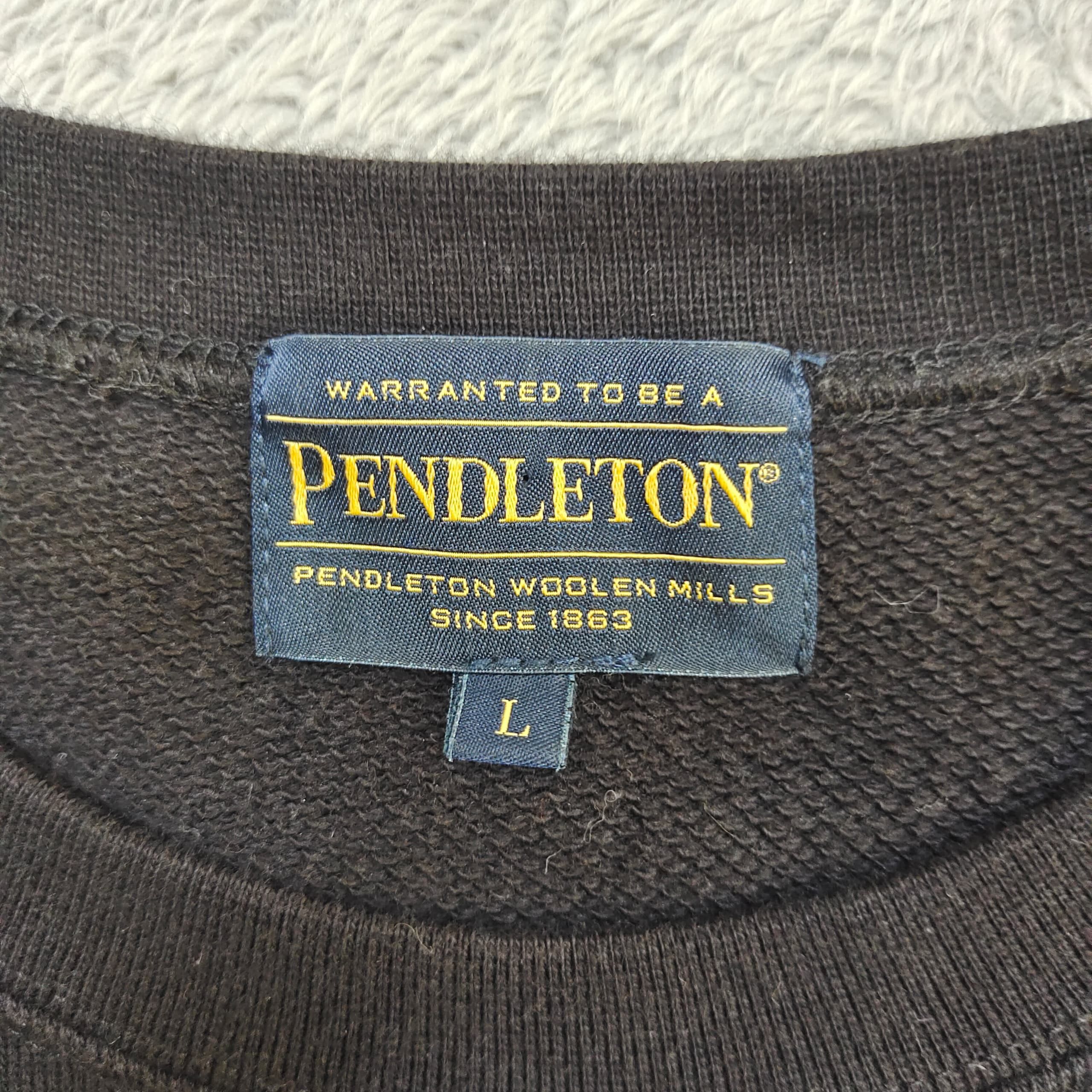 Maison Margiela × Pendleton Pendleton X Journal Standard Black Sweatshirt, Big Logo Size US XL / EU 56 / 4 - 8 Thumbnail
