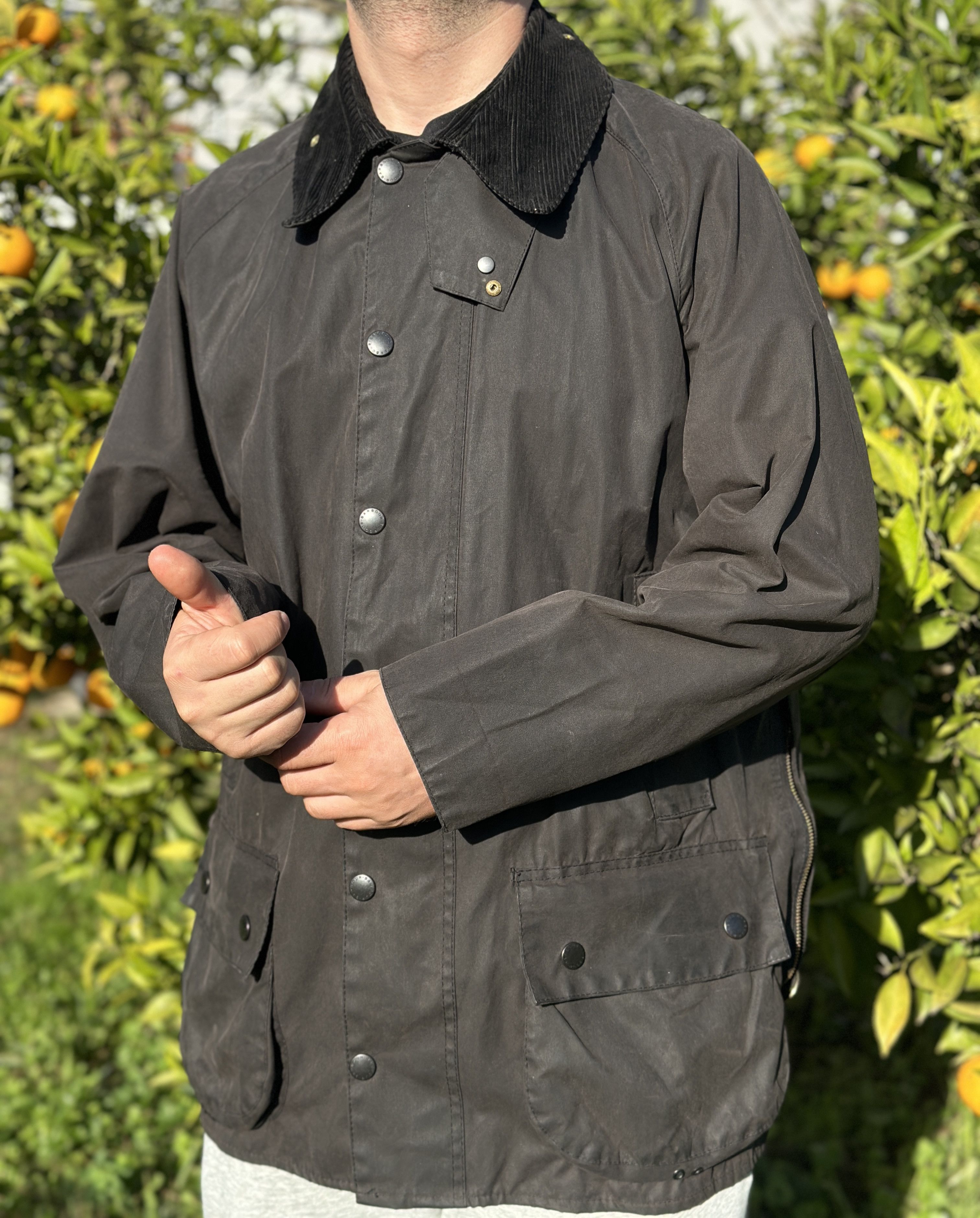 Barbour Barbour Classic Beaufort Waxed Jacket Collar Size C42 107 Size US L / EU 52-54 / 3 - 3 Thumbnail