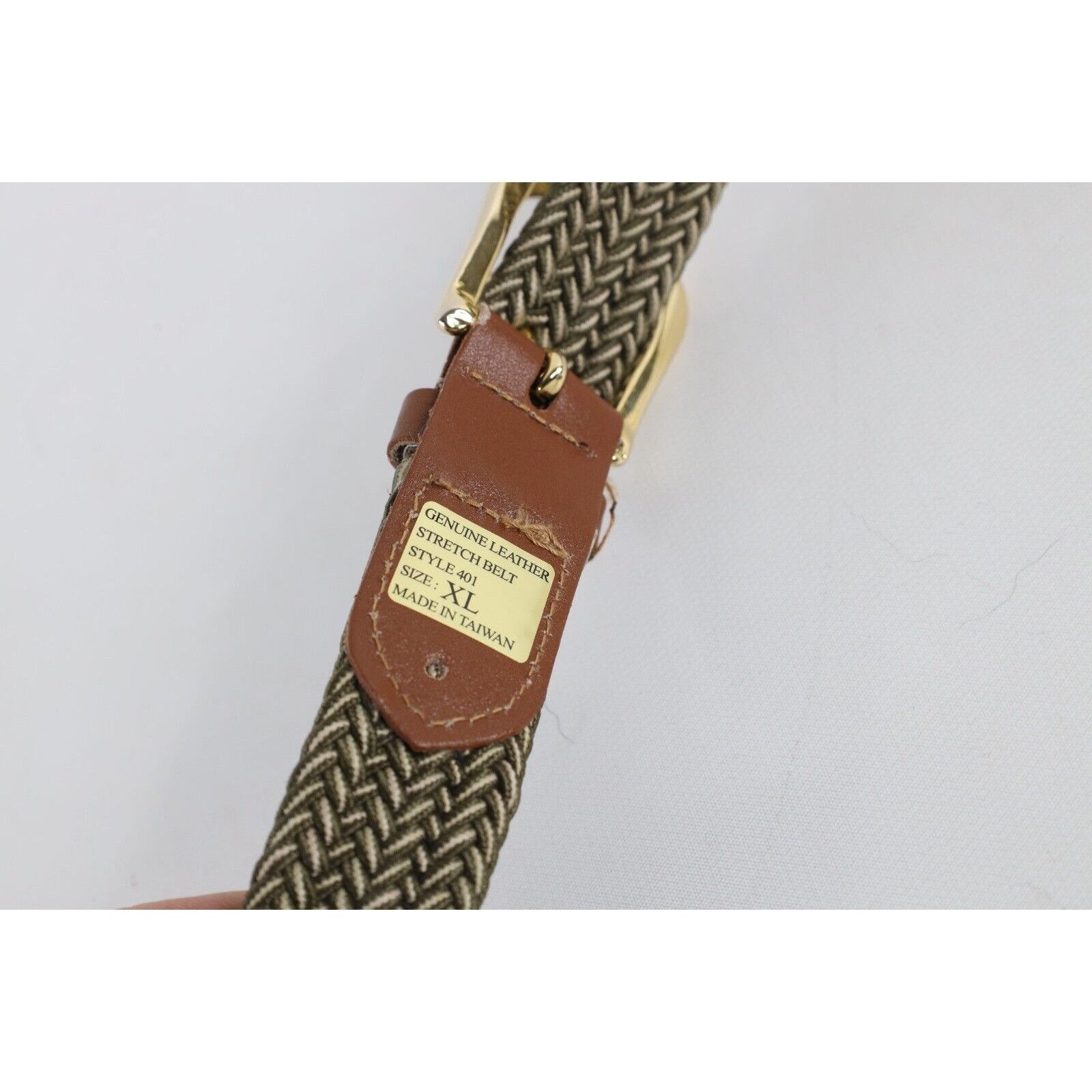 Vintage Deadstock Vintage 90s Streetwear Braided Stretch Belt Green Size ONE SIZE - 5 Thumbnail