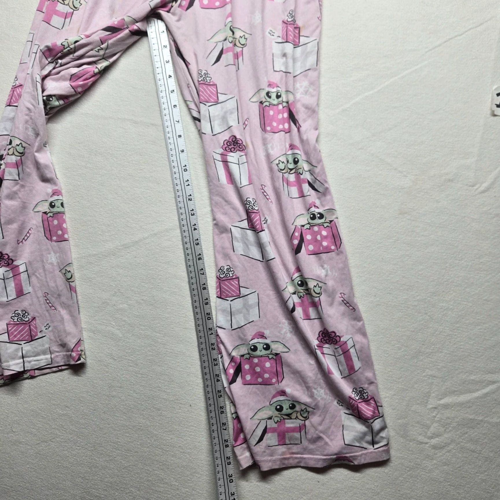Star Wars Star Wars Pajama Pants Women L Pink Yoda The Mandalorian Sleep Jogger Pants Graphic Print Size 36" / US 14 / IT 50 - 7 Thumbnail