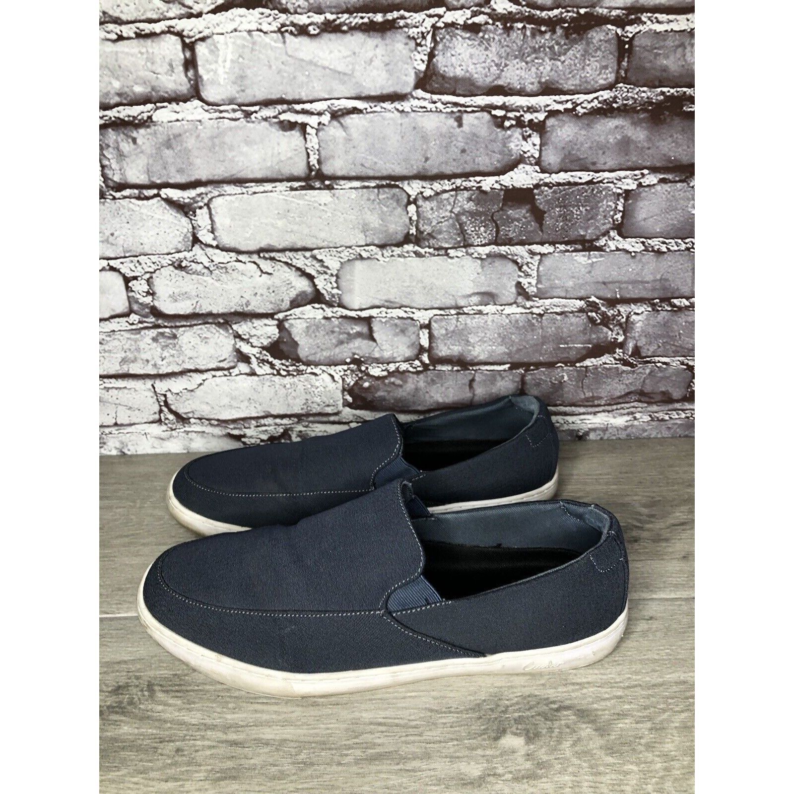 Other Cuater Tracer Navy Blue Canvas Fabric Slip On Casual Shoes M Size US 13 / EU 46 - 10 Thumbnail