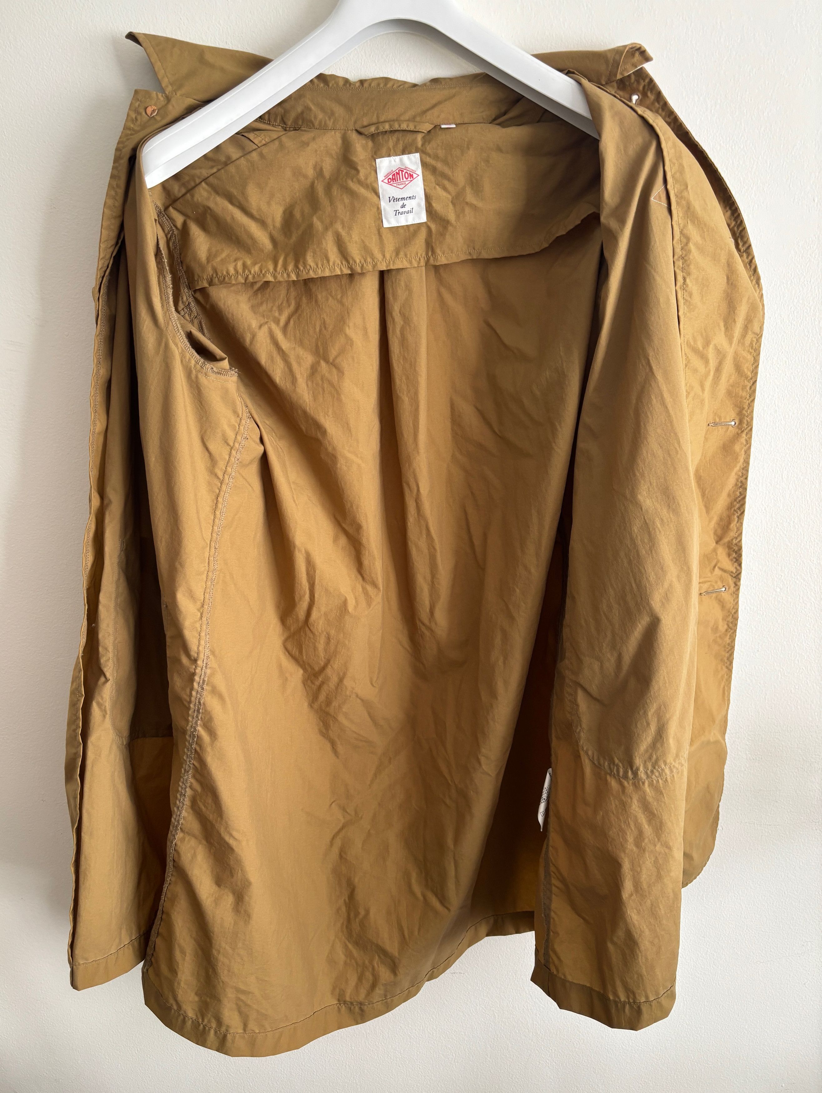 Danton $495 Tan Nylon Mac Coat / Jacket - 36 Small/ Medium Size US S / EU 44-46 / 1 - 7 Thumbnail