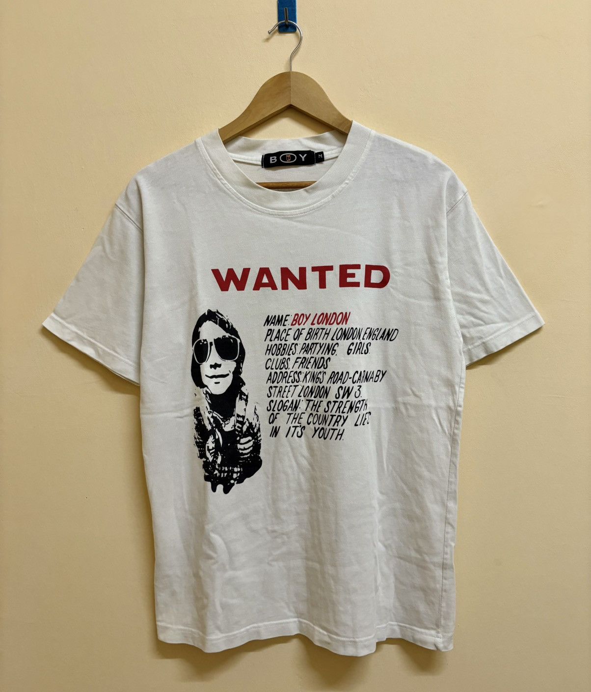 Boy London Vintage 90s Rare Boy London Wanted Tee Size US M / EU 48-50 / 2 - 1 Thumbnail