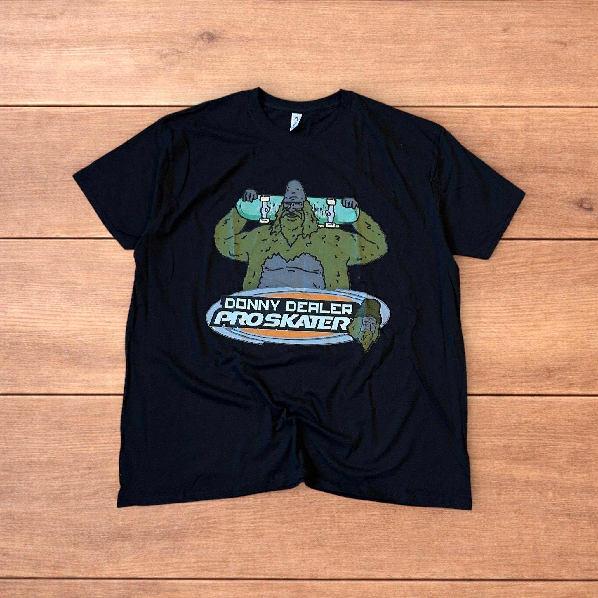 Japanese Brand Big Lez Show Donny Dealer skater tshirt top in black. Size US L / EU 52-54 / 3 - 1 Thumbnail