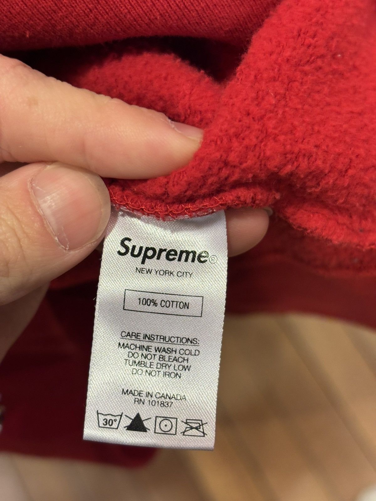 Supreme Supreme Cut Out Box Logo Crewneck Red Size US XL / EU 56 / 4 - 6 Thumbnail