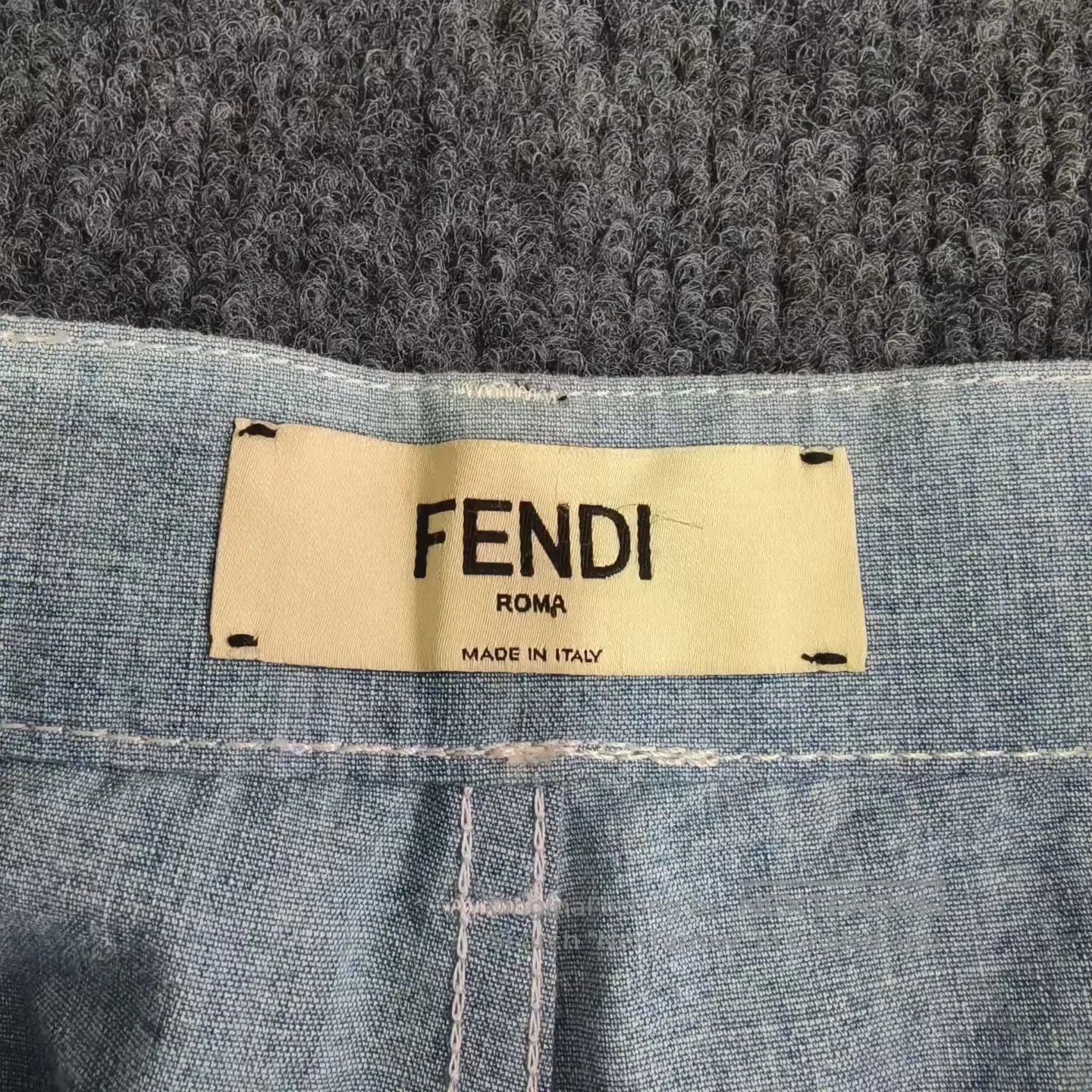 Fendi FENDI Double F Thin Wide. Size 39" - 4 Thumbnail