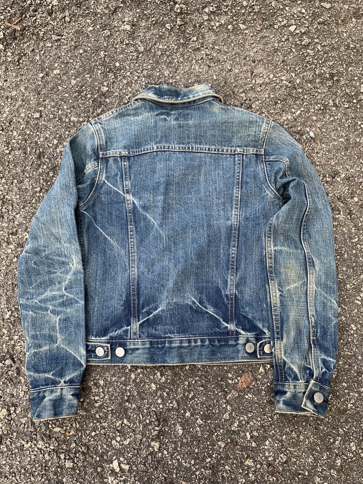 Japanese Brand × OMNIGOD Domingo D.M.G Distressed Denim Jacket Size S / US 4 / IT 40 - 3 Thumbnail