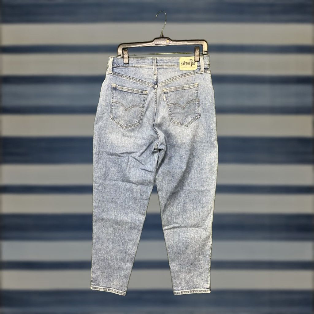 Levi's Levi's Silvertab Jeans Womens 31x27 High Waisted Mom Tapered Blue High Rise 90s Vintage Size 24" / US 00 / IT 34 - 1 Thumbnail