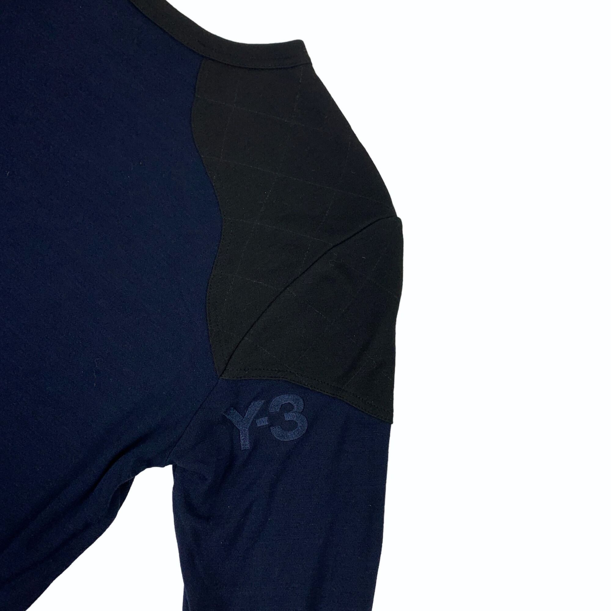 Adidas × Y-3 Y-3 Yohji Yamamoto Mens Navy & Black Crewneck Shirt Shoulder Size US S / EU 44-46 / 1 - 6 Thumbnail