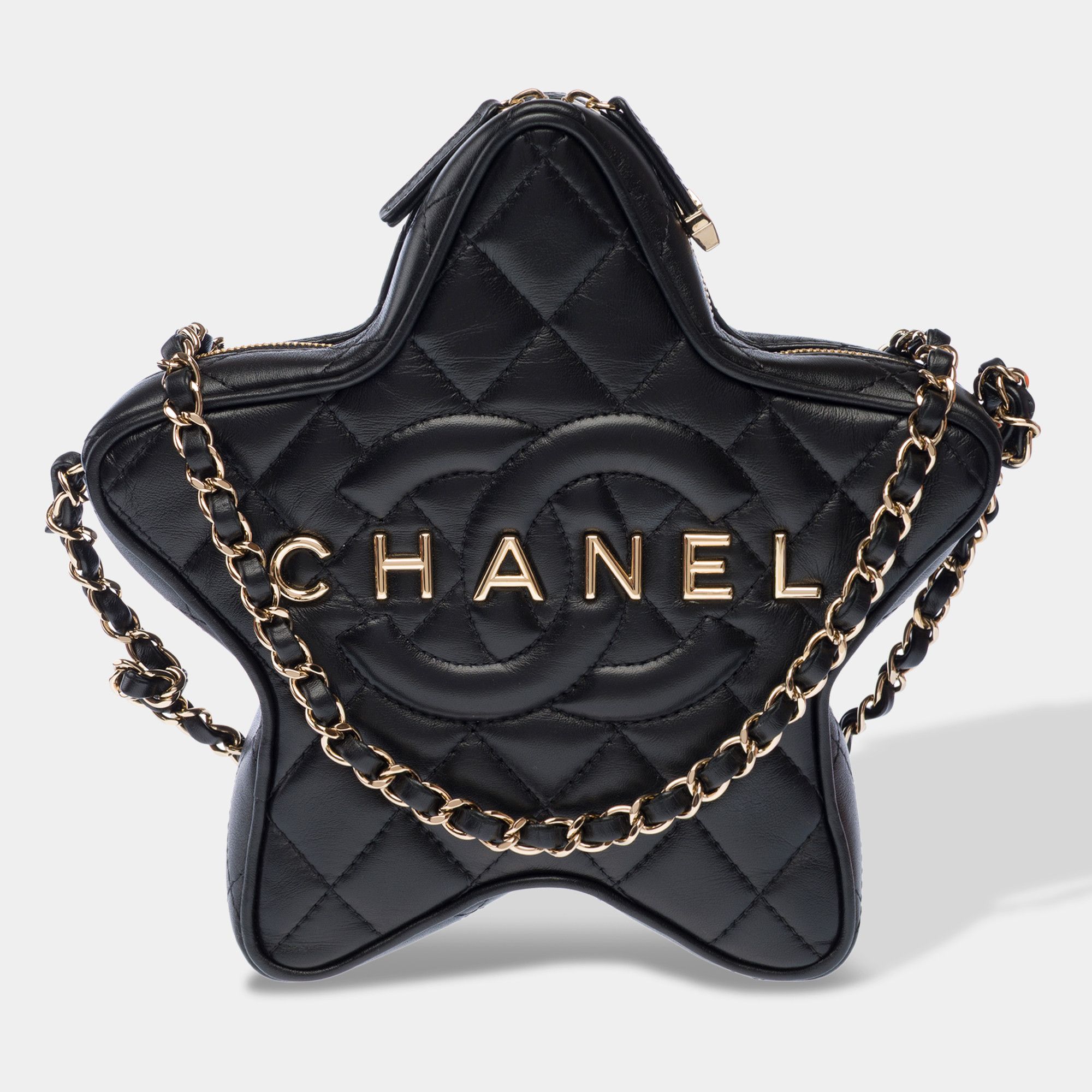 Chanel Chanel Star in Black Leather Size ONE SIZE - 1 Thumbnail