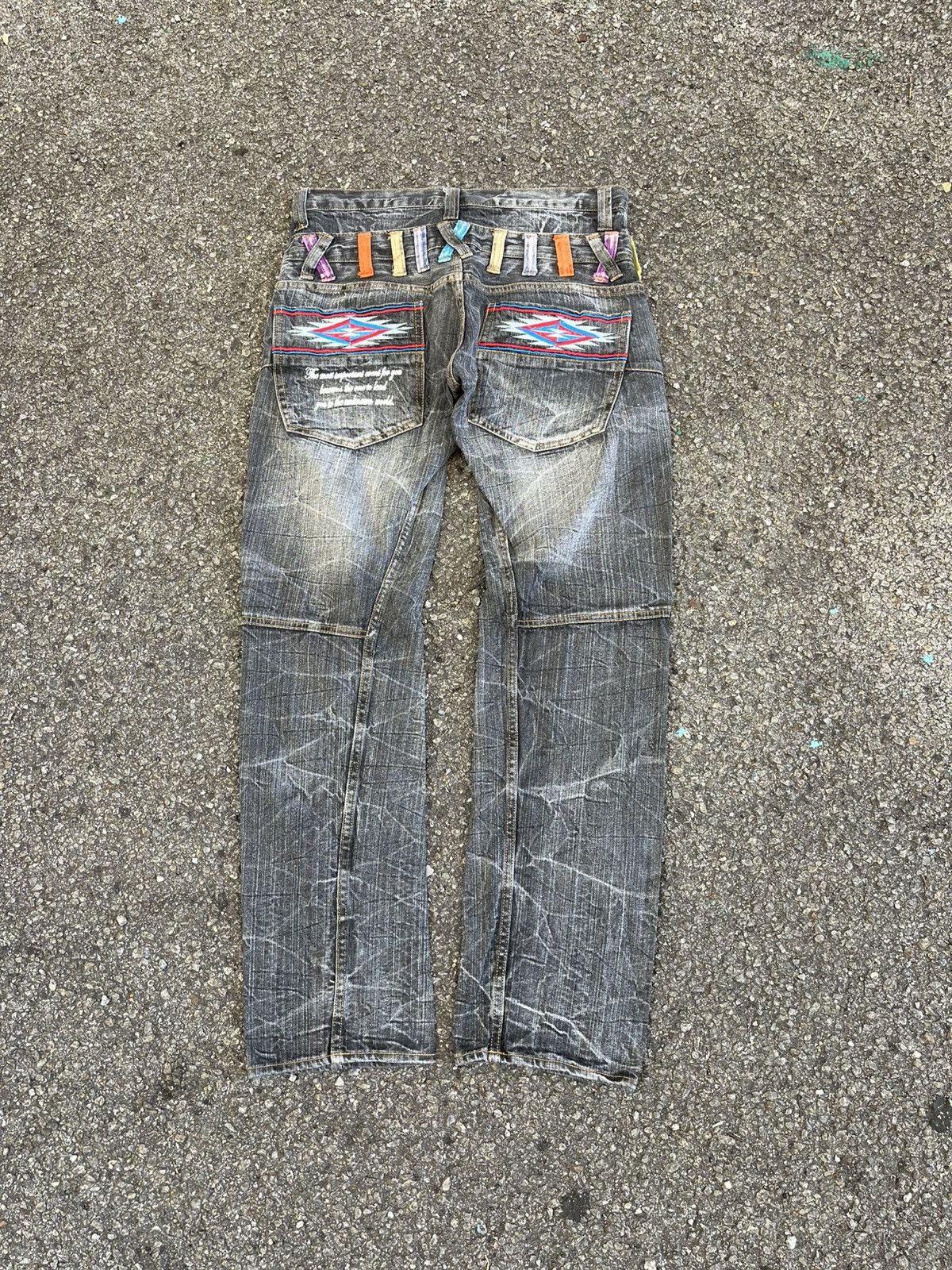 Hysteric Glamour Japanese Double Waist Distress Denim Jeans Undercover Styled Size US 32 / EU 48 - 1 Thumbnail