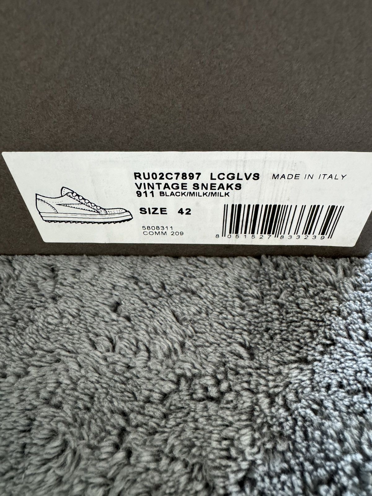 Rick Owens Rick Owens Black Vintage Sneakers Size US 9 / EU 42 - 10 Thumbnail