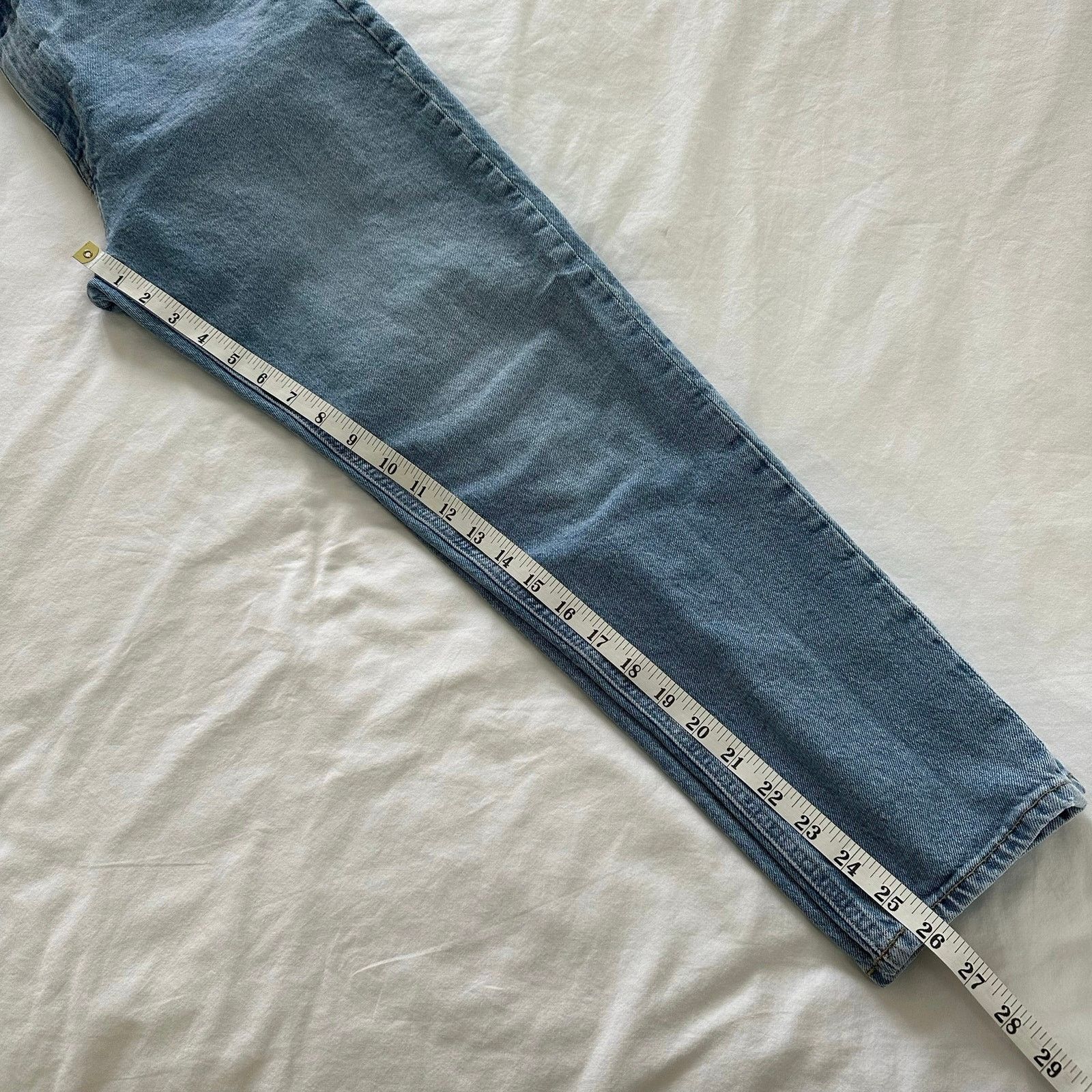 H&M H&M High Rise Mom Ankle Jeans Light Wash 28x26 Size 28" / US 6 / IT 42 - 11 Thumbnail