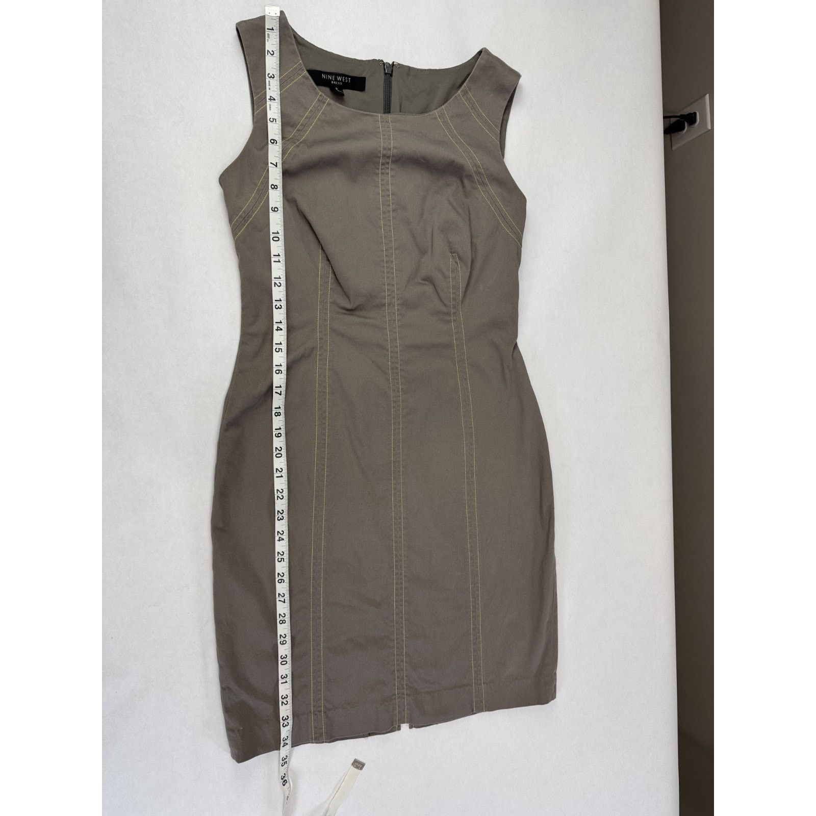 Nine West Nine West BodyCon Dress Neutral Boho Office Size 2 Brown Size XS / US 0-2 / IT 36-38 - 5 Thumbnail