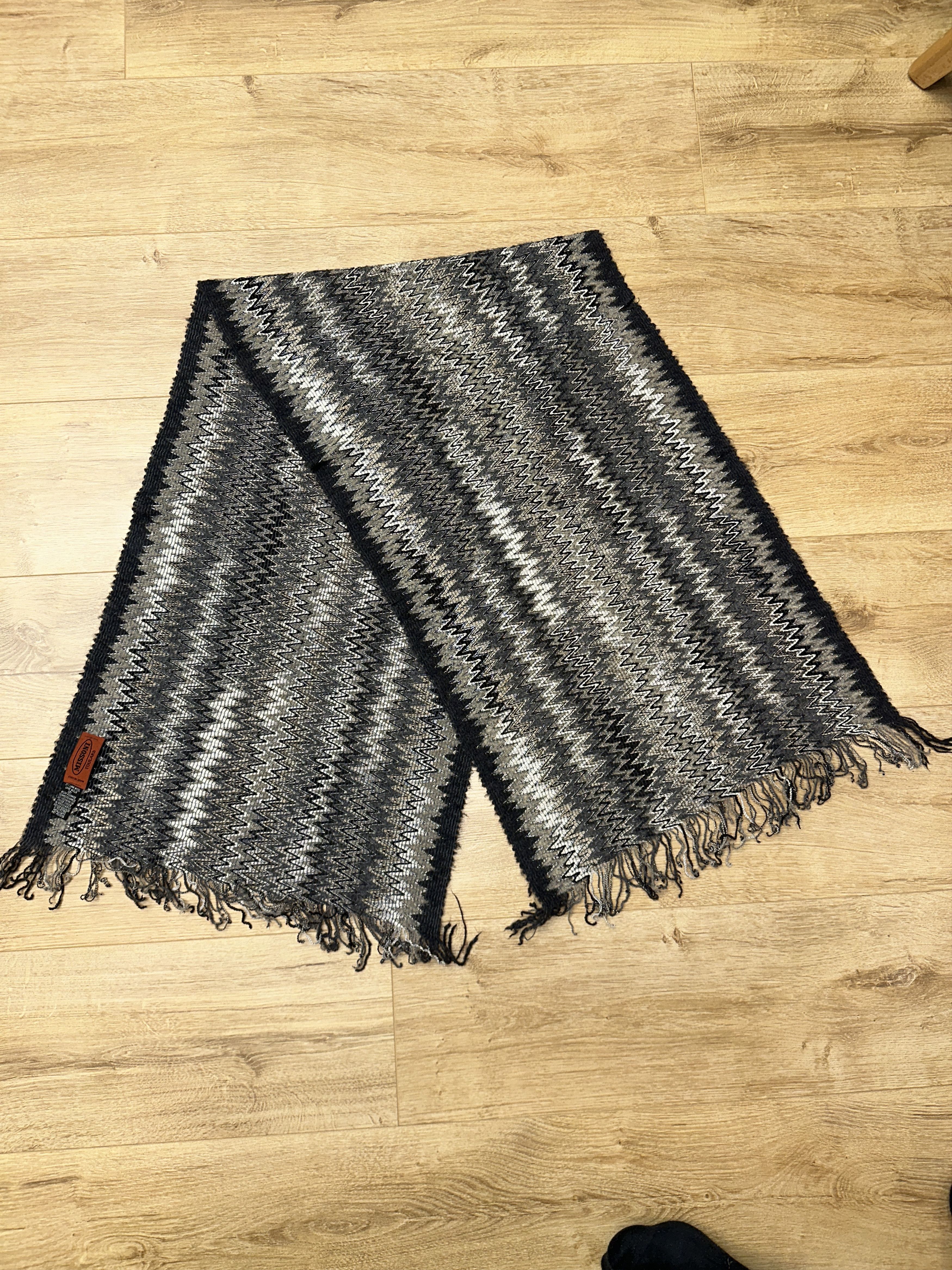 Missoni Missoni Foulard Waves Zigzag Scarf Wool Blend 150x42 Cm Size ONE SIZE - 4 Thumbnail