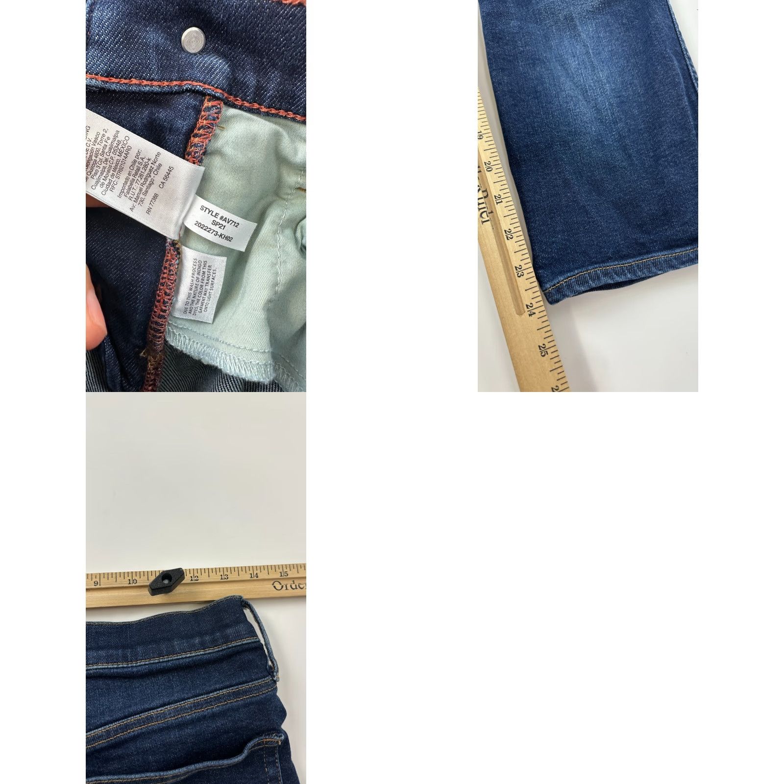 J.Crew VINTAGE J.CREW Jeans Womens Petite 26P Blue Denim Straight 9" Dark Wash Mid Rise 5-Pocket Size 26" / US 2 / IT 38 - 8 Thumbnail