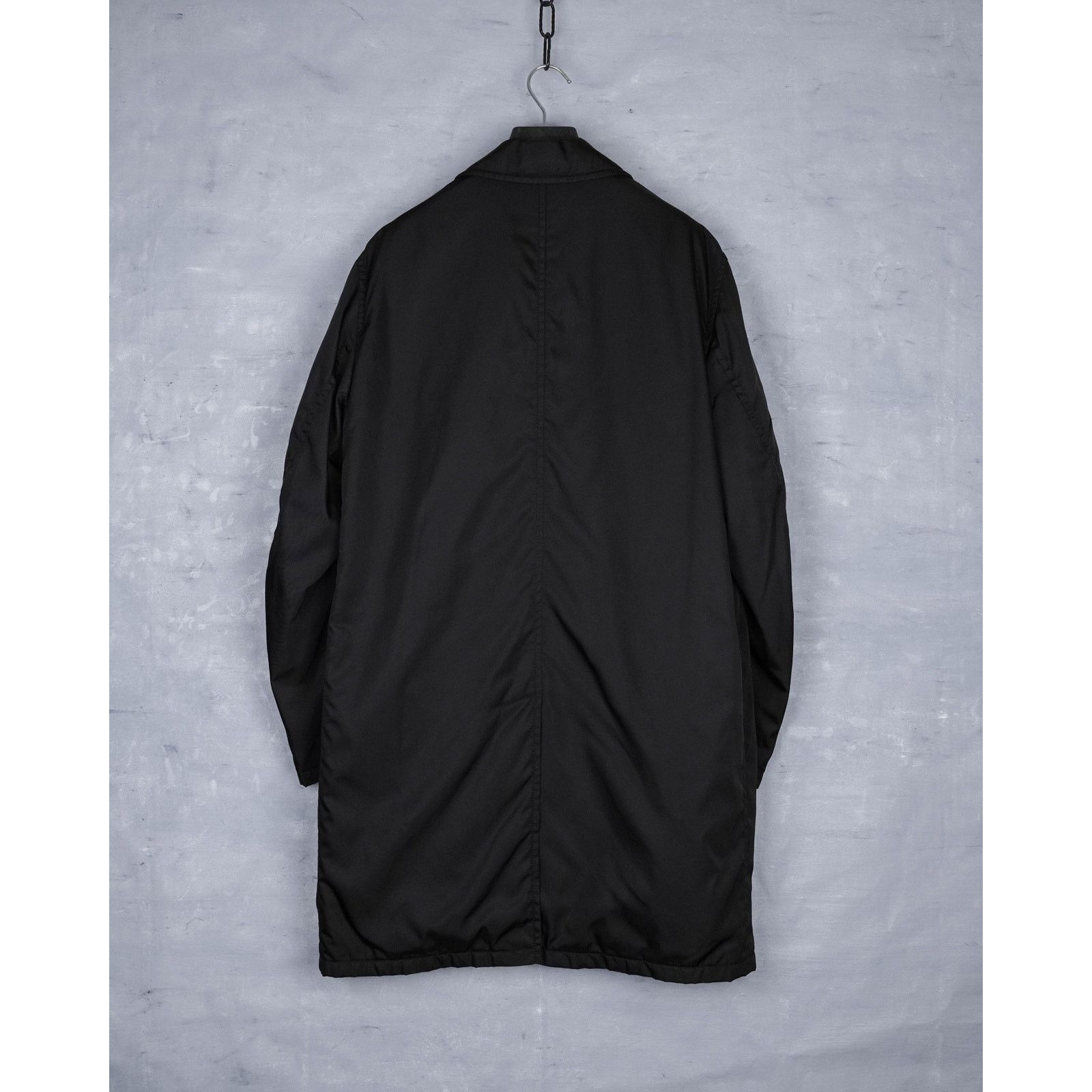 Prada Vintage prada black padded nylon button front coat jacket Size US L / EU 52-54 / 3 - 5 Thumbnail