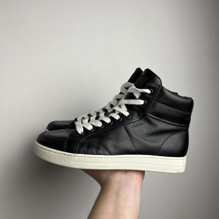 Prada Prada 4T2596 High Top Sneakers Black Shoes | Grailed