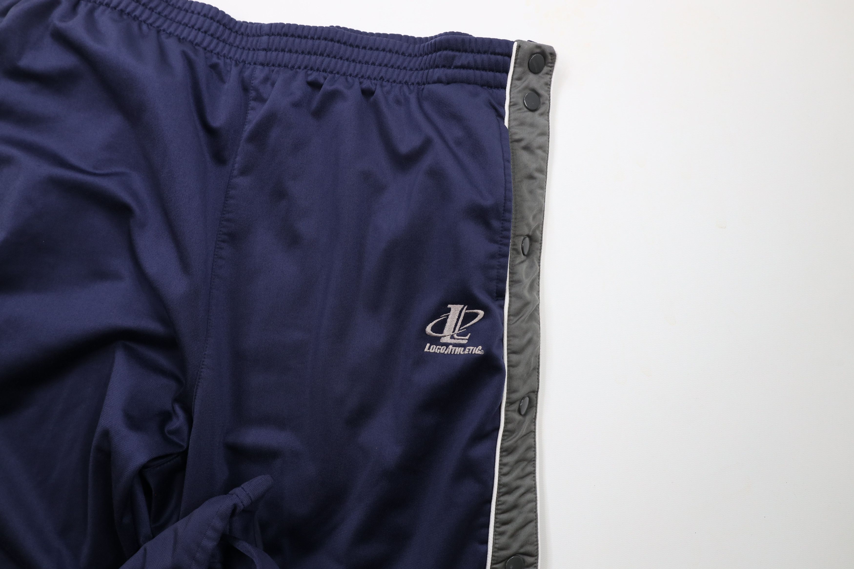 Vintage Vintage 90s Logo Athletic Tearaway Sweatpants Pants Blue Size US 38 / EU 54 - 6 Thumbnail