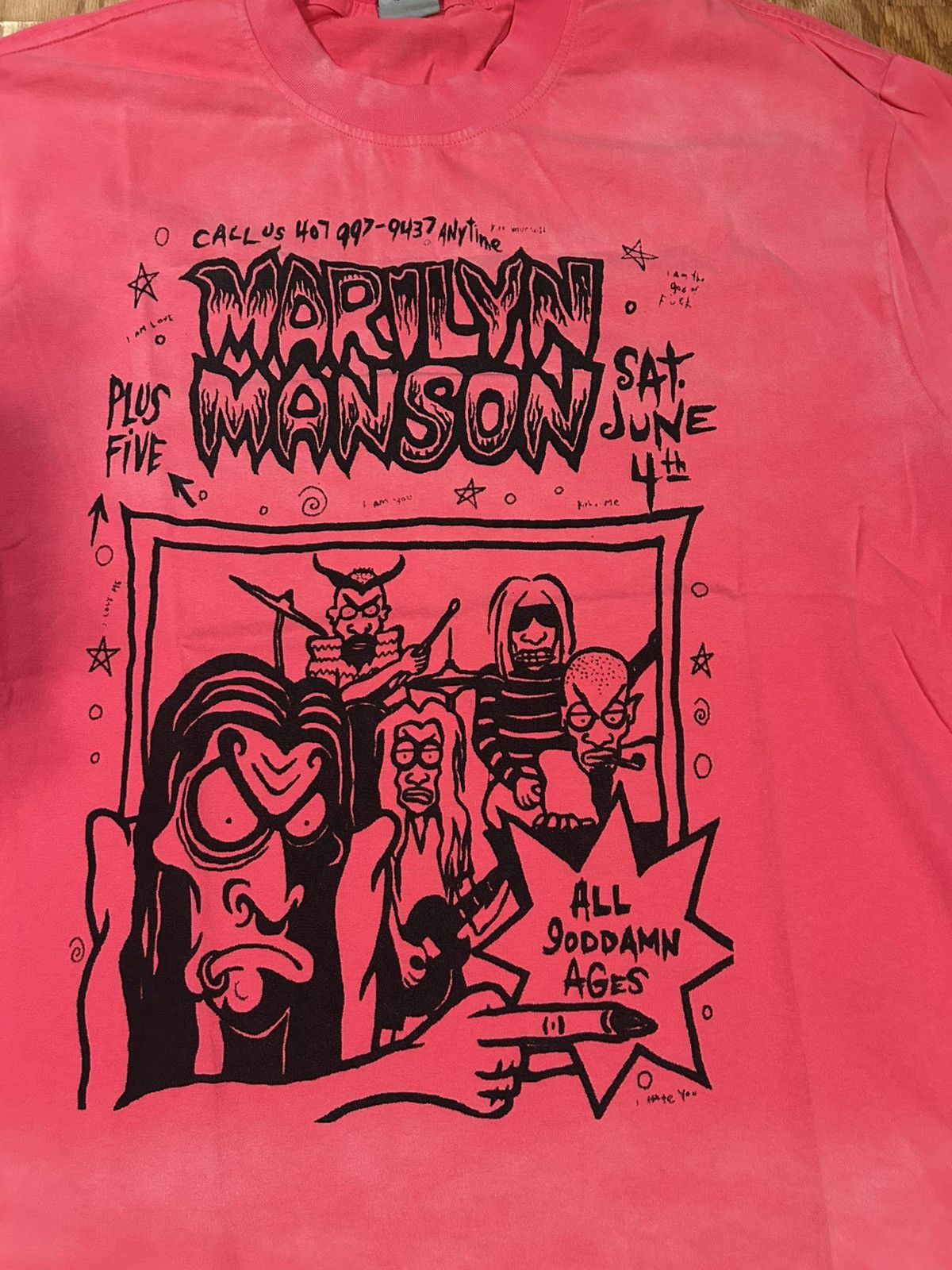 MARILYN MANSON Band Tour Tee Large