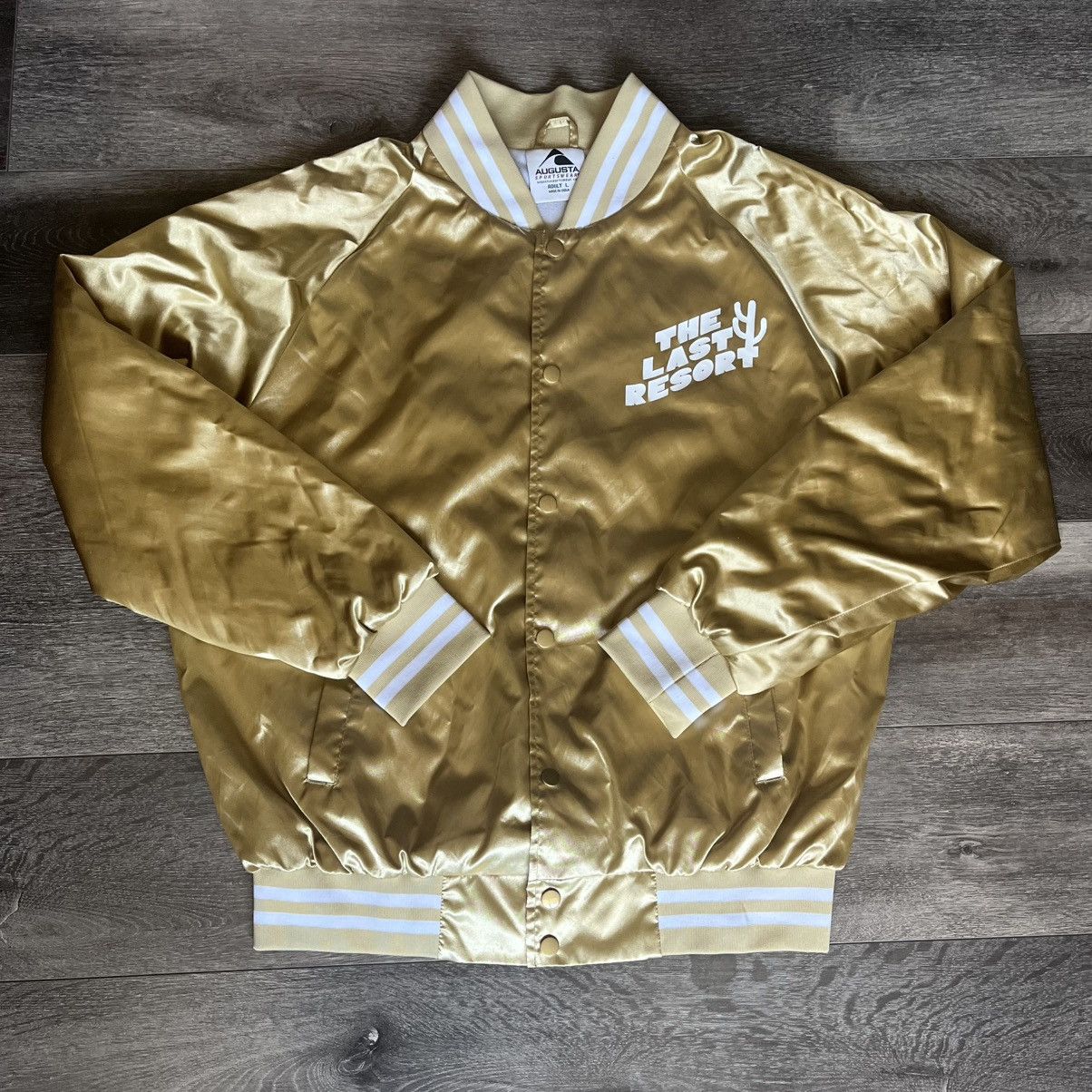 Band Tees × Vintage Midland The Last Resort Gold Satin Bomber Jacket Indie Band Size US L / EU 52-54 / 3 - 1 Thumbnail