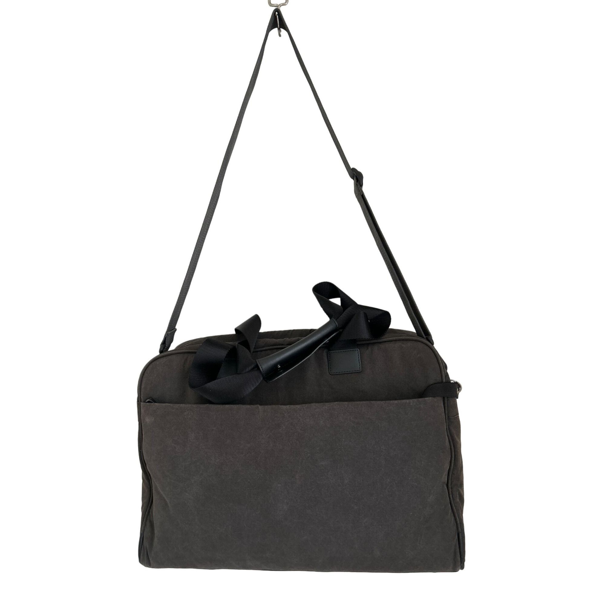 Vintage L&S Lo & Sons Messenger Bag Polished Canvas Charcoal Gray Li Size ONE SIZE - 5 Thumbnail
