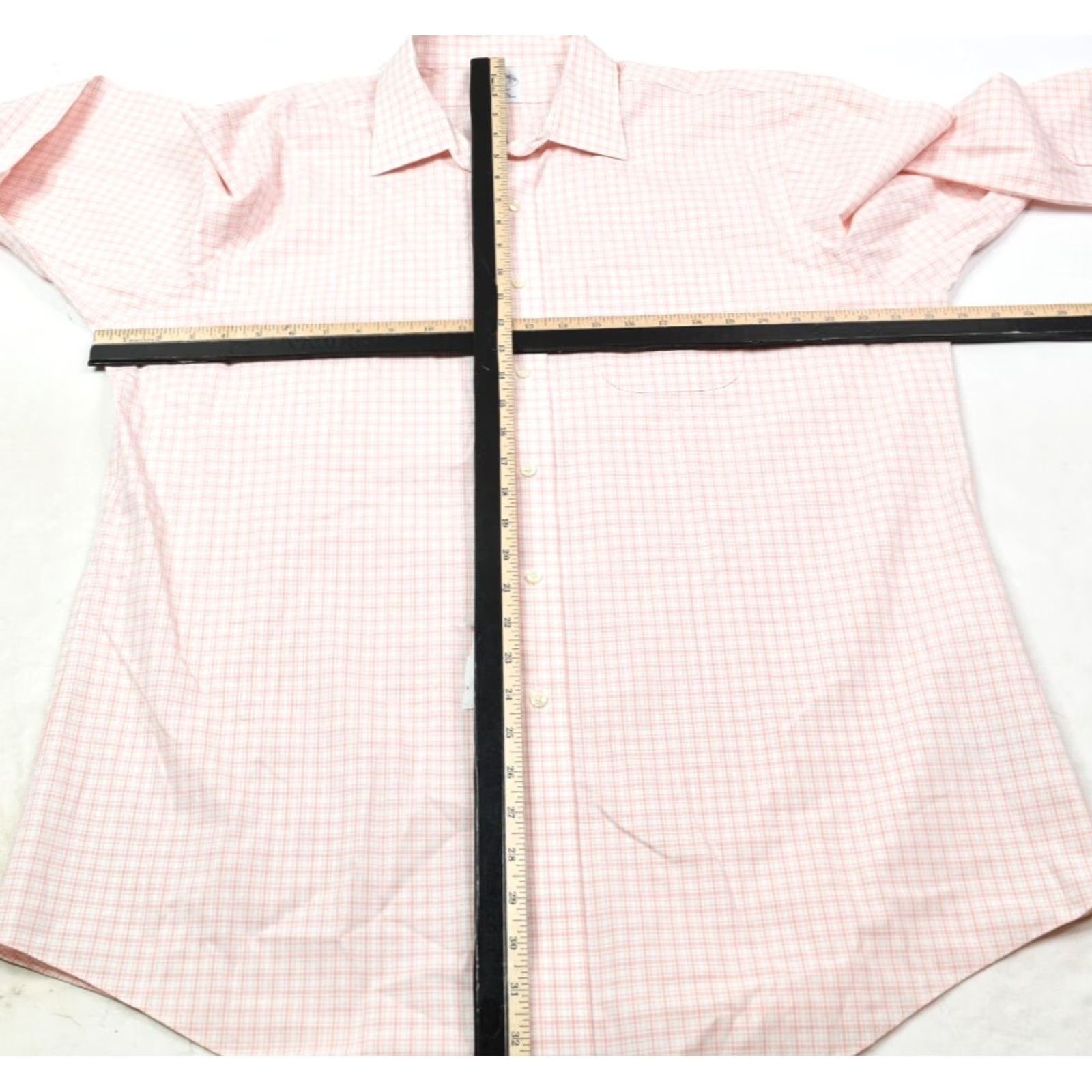 Brooks Brothers Brooks Brothers REGENT Shirt Mens 17.5 Red White Plaid Long Sleeve Button-Up Size US XXL / EU 58 / 5 - 7 Thumbnail