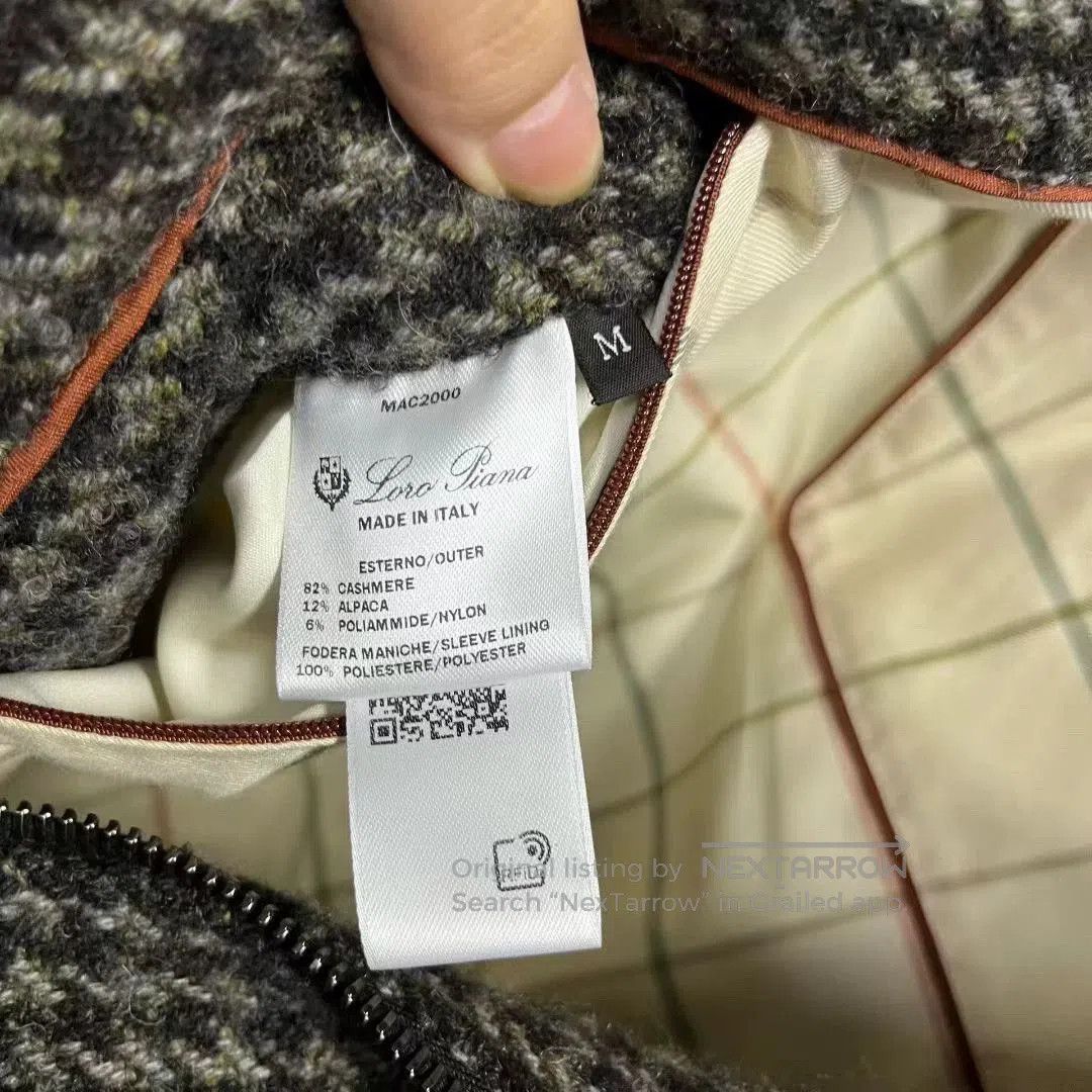 Loro Piana Loro Piana Chocolate Brown Check Wool Jacket. Size US M / EU 48-50 / 2 - 4 Thumbnail
