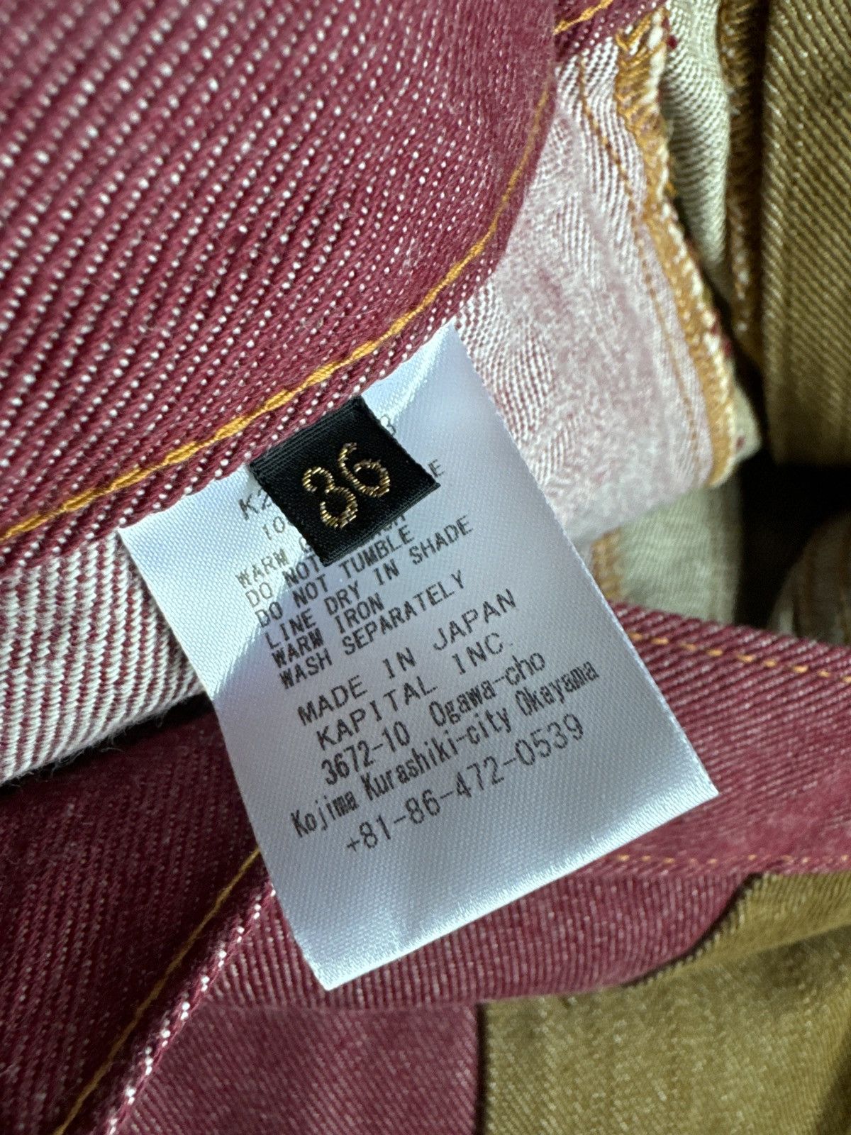 Kapital Kapital Denim Split-Color Jeans Size US 36 / EU 52 - 7 Thumbnail