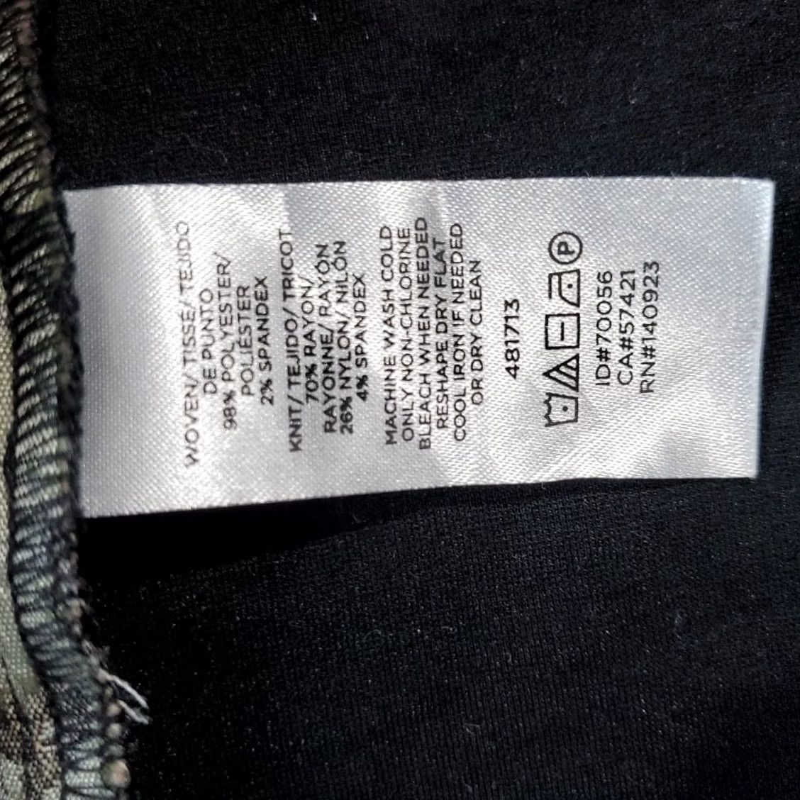 Loft Loft Outlet Blazer Women Black Green Floral Full Zip Denim Cotton Mid-Length Size 2 Style Blazer Regular Long Sleeve Office Casual Womens Size XS / US 0-2 / IT 36-38 - 7 Thumbnail