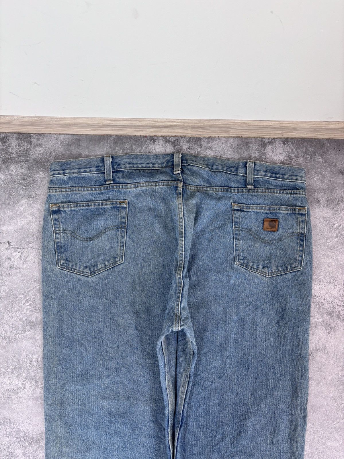 Carhartt Vintage Carhartt Men’s Denim Jeans Baggy Straight Light Blue Size US 44 / EU 60 - 5 Thumbnail